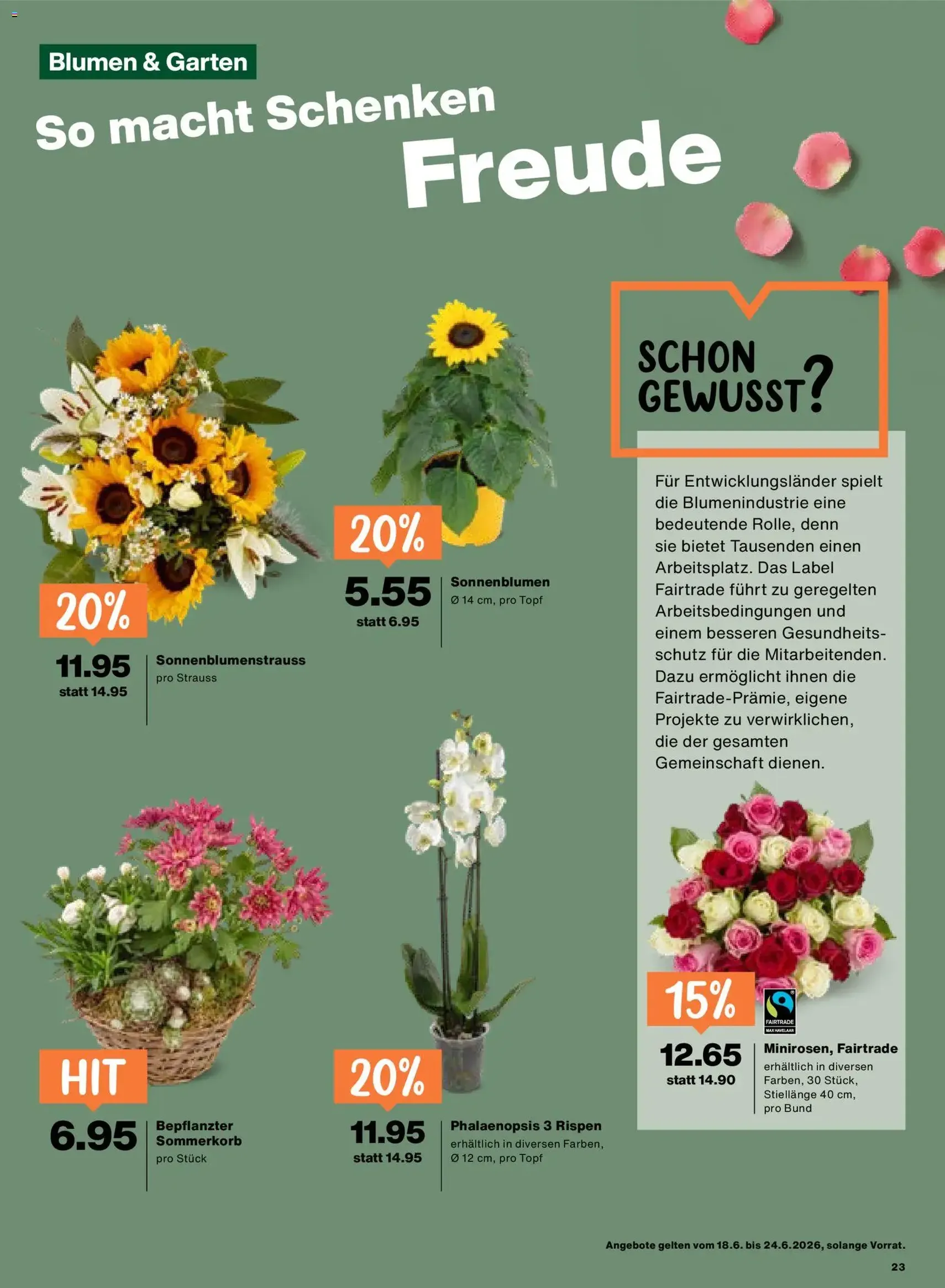 Migros aktionen - Gültiger Prospekt ab 18.06.2026, Seite 23 von insgesamt 24