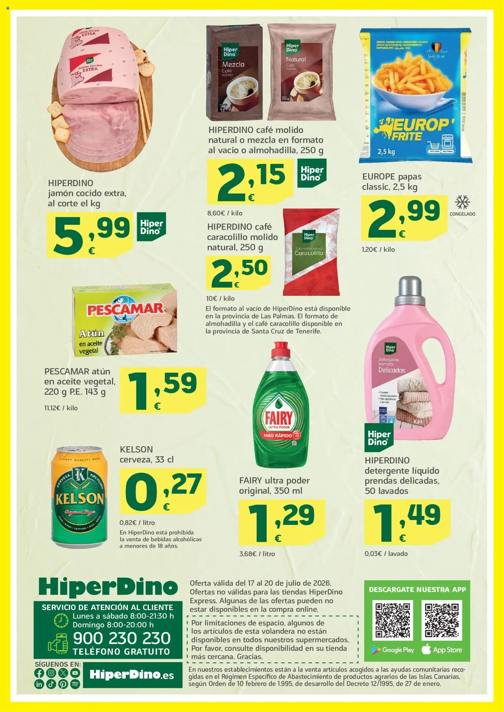 HiperDino Supermercados - folleto válido desde 17/07/2026 página 2 de 2