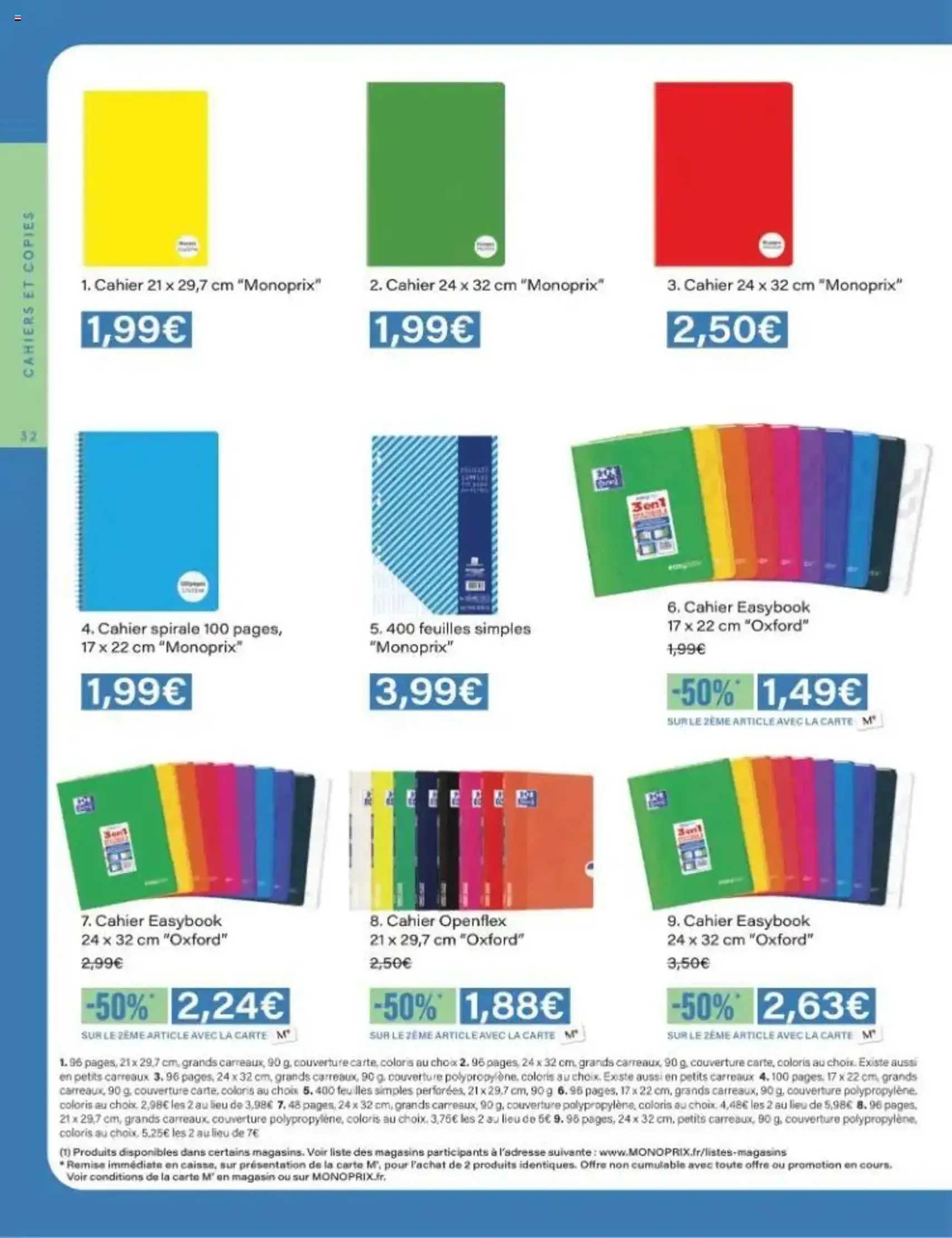 Monoprix catalogue guide de rentrée - brochure valable à partir du 05/08/2025, page 32 sur 42