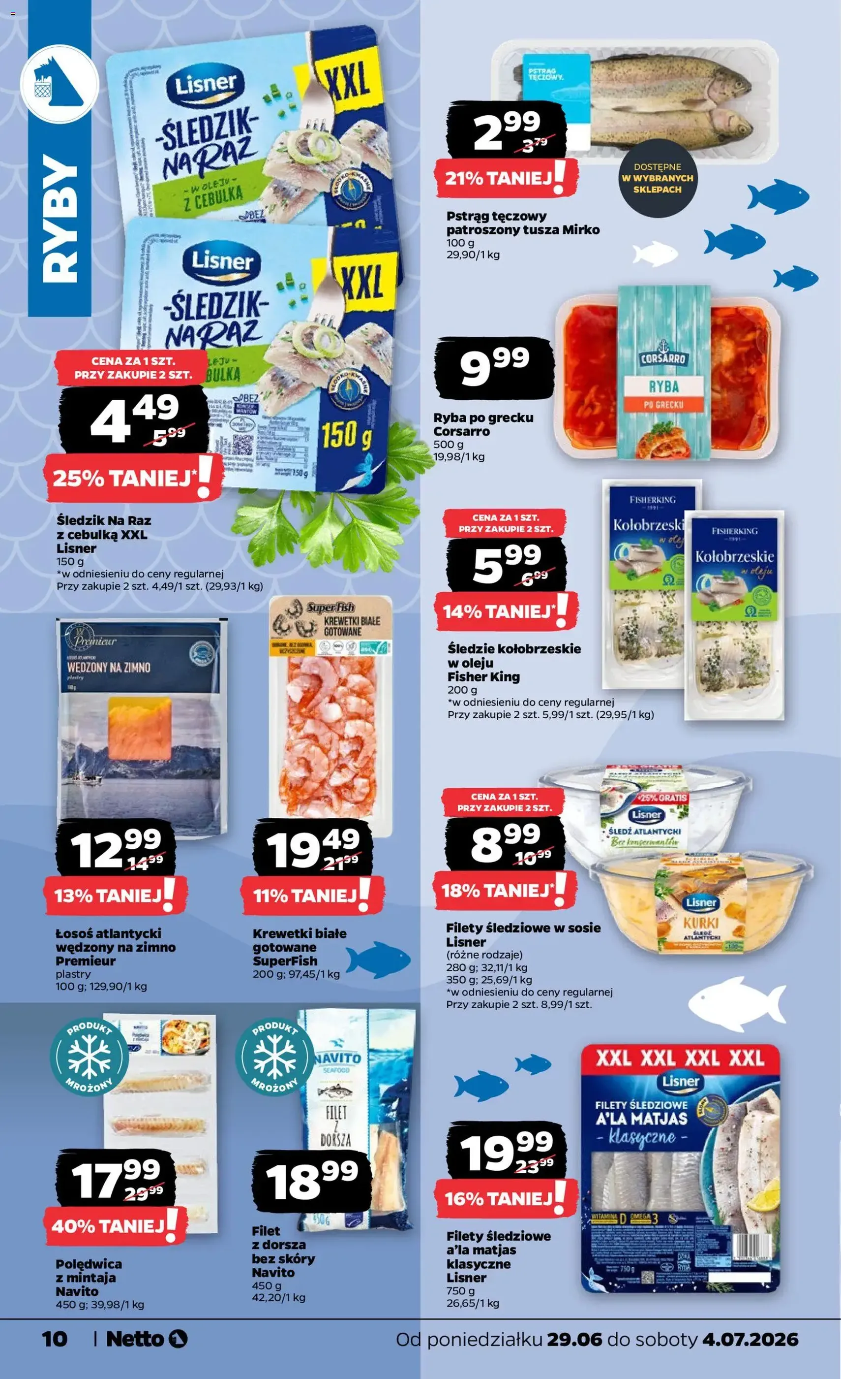 Netto gazetka od poniedziałku spożywcza - ważny gazetka od 29.06.2026 strona 10 z 37