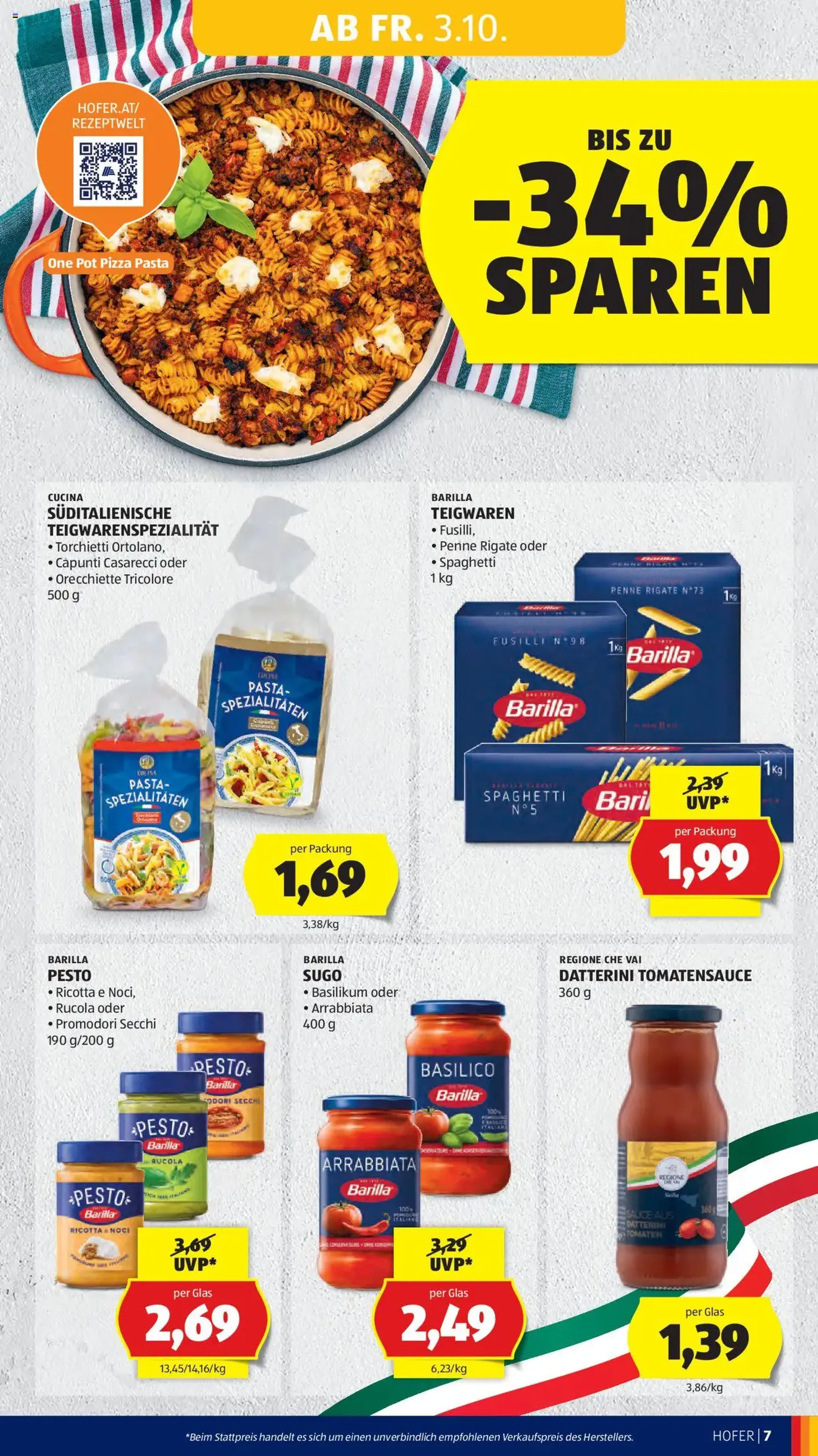Hofer Flugblatt - Gültiger Prospekt ab 03.10.2025, Seite 9 von insgesamt 45