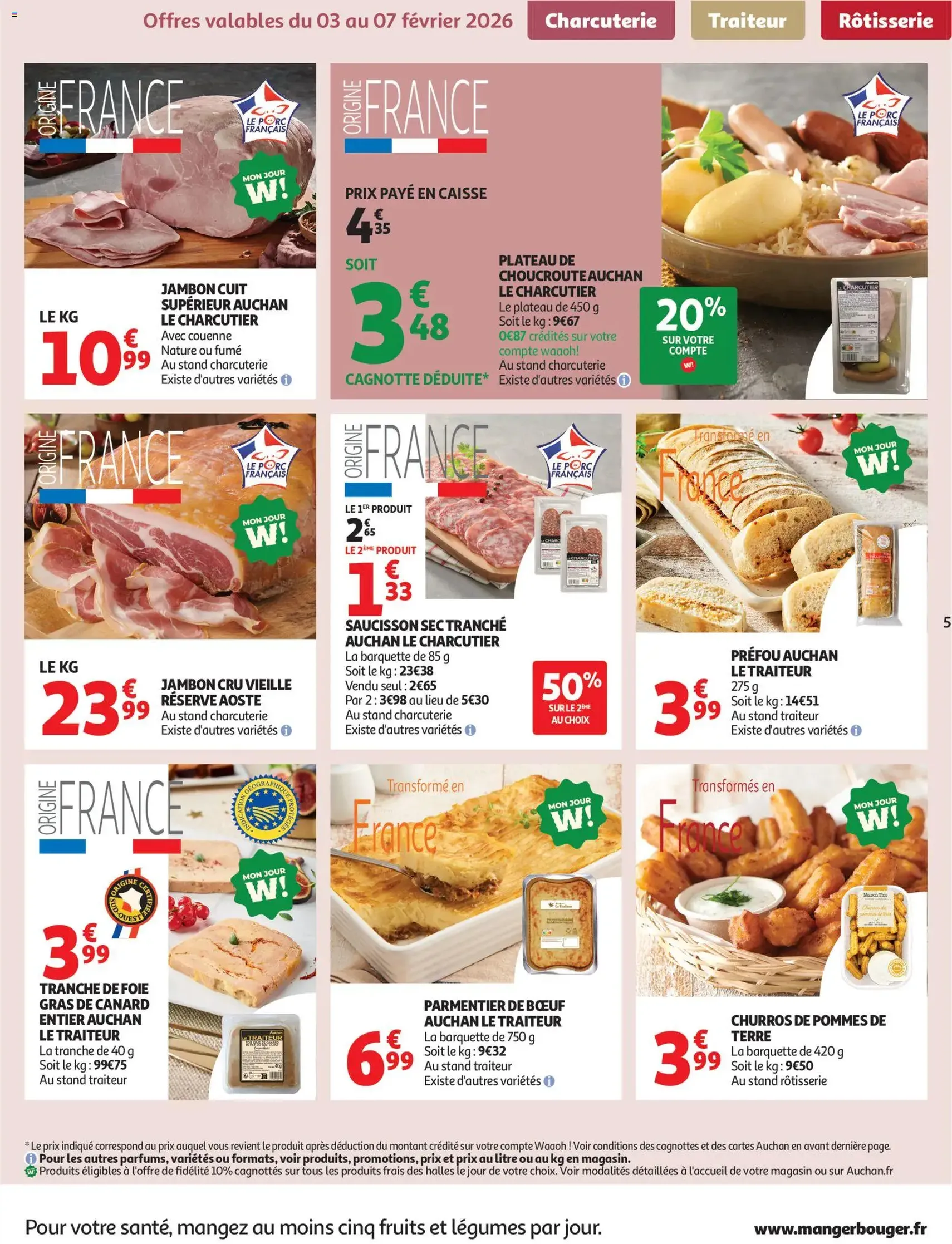 Auchan prospectus - brochure valable à partir du 03/02/2026, page 5 sur 42