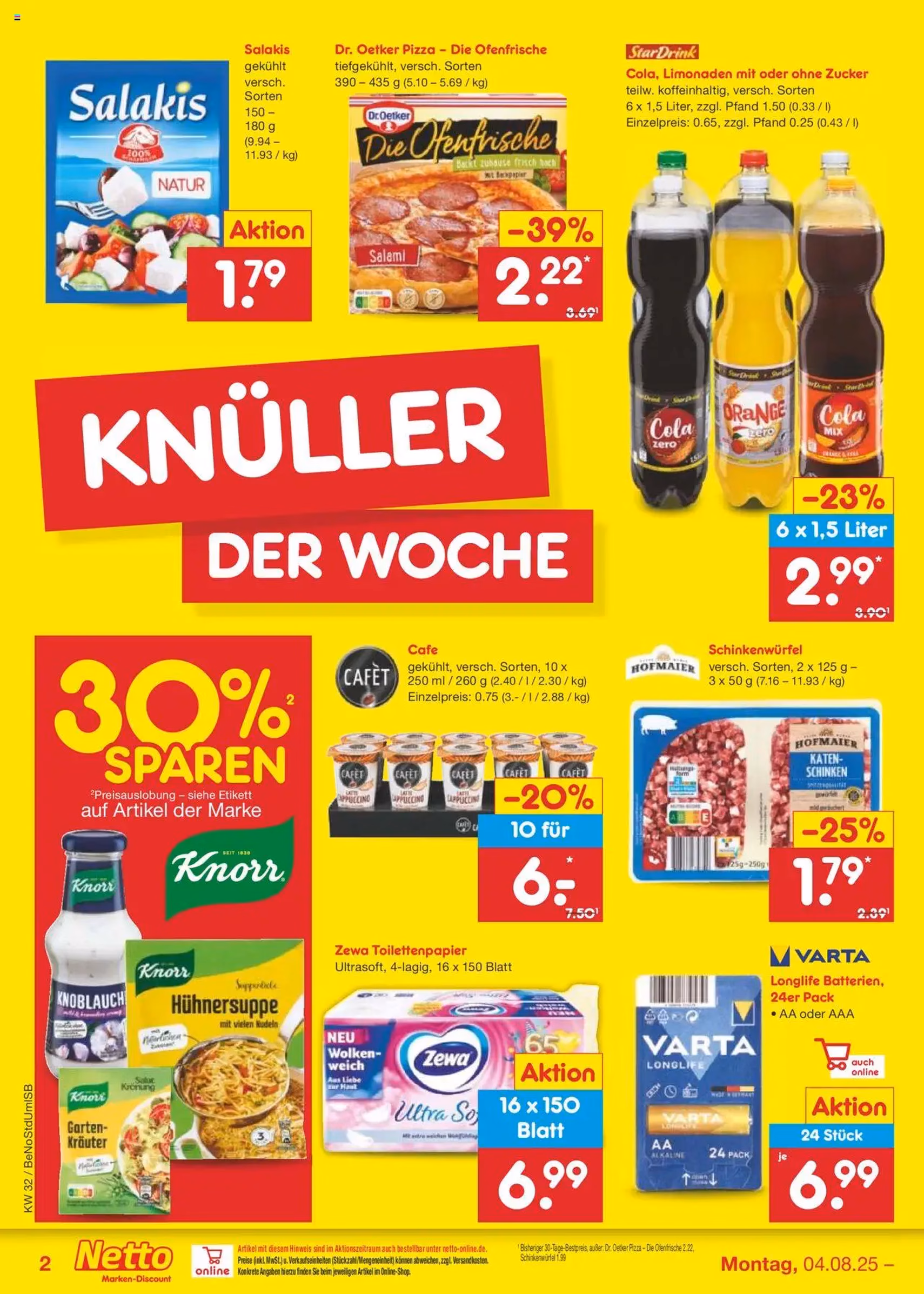 Netto Marken-Discount Prospekt - Gültiger Prospekt ab 04.08.2025, Seite 2 von insgesamt 61 Netto Marken-Discount Prospekt - Gültiger Prospekt ab 04.08.2025, Seite 2 von insgesamt 61