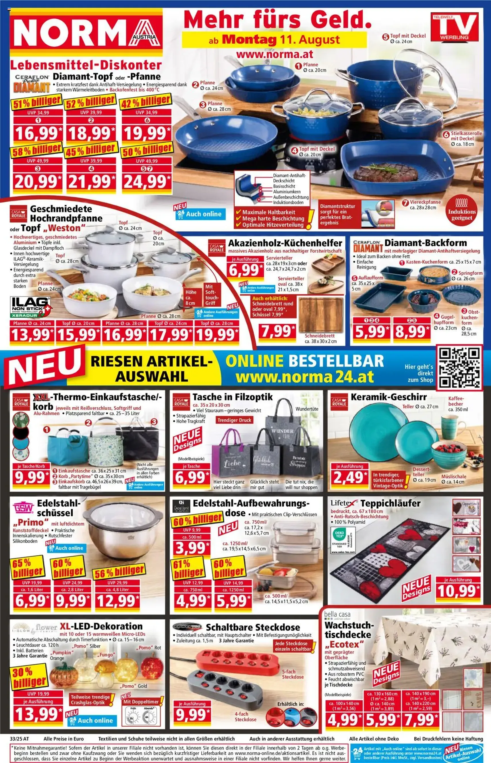 Norma Flugblatt - Gültiger Prospekt ab 11.08.2025, Seite 1 von insgesamt 20 Norma Flugblatt - Gültiger Prospekt ab 11.08.2025, Seite 1 von insgesamt 20