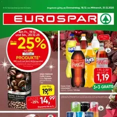 Eurospar Flugblatt - Prospekt Vorschau gültig ab 18.12.2025