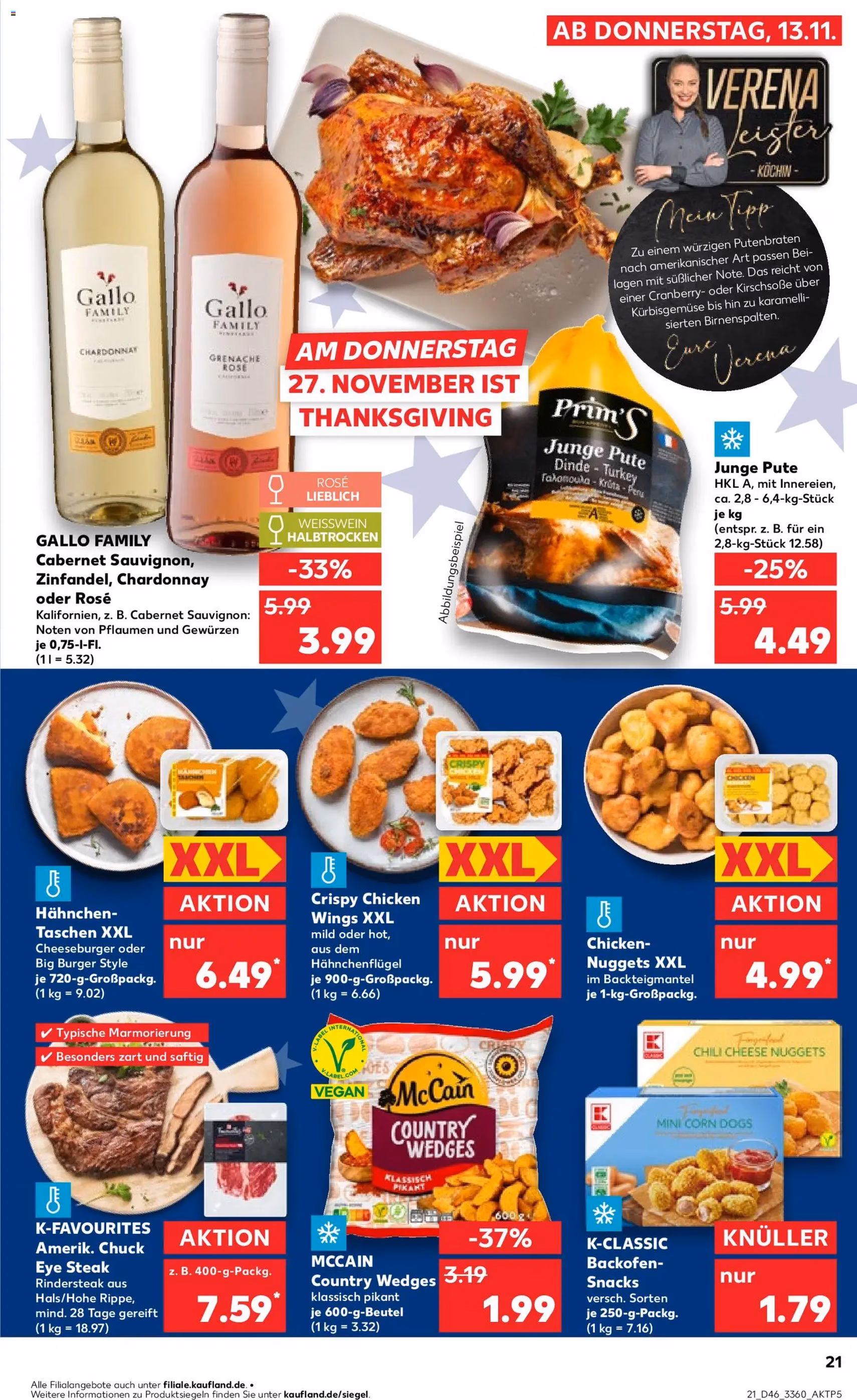 Kaufland Prospekt - Gültiger Prospekt ab 13.11.2025, Seite 21 von insgesamt 62