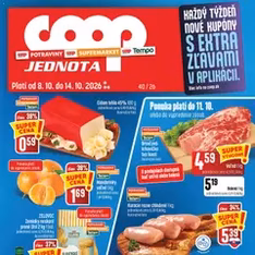 COOP Jednota leták - náhľad letáku platný od 08.10.2026