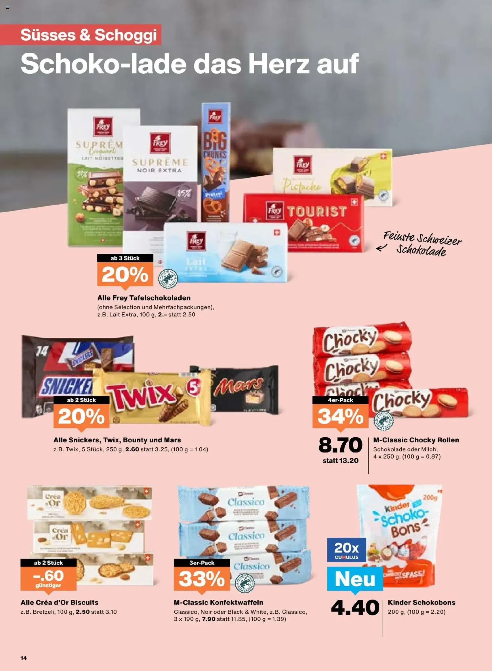 Migros Aktionen - Gültiger Prospekt ab 28.10.2025, Seite 14 von insgesamt 24 Migros Aktionen - Gültiger Prospekt ab 28.10.2025, Seite 14 von insgesamt 24