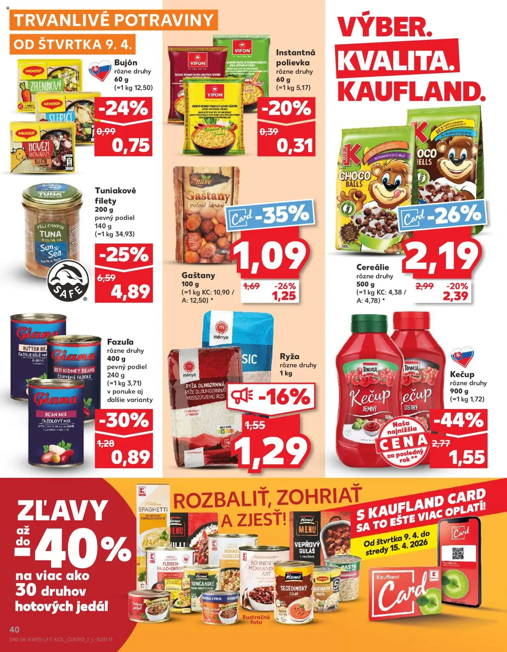 Kaufland leták - platný leták od 09.04.2026 strana 40 z 74