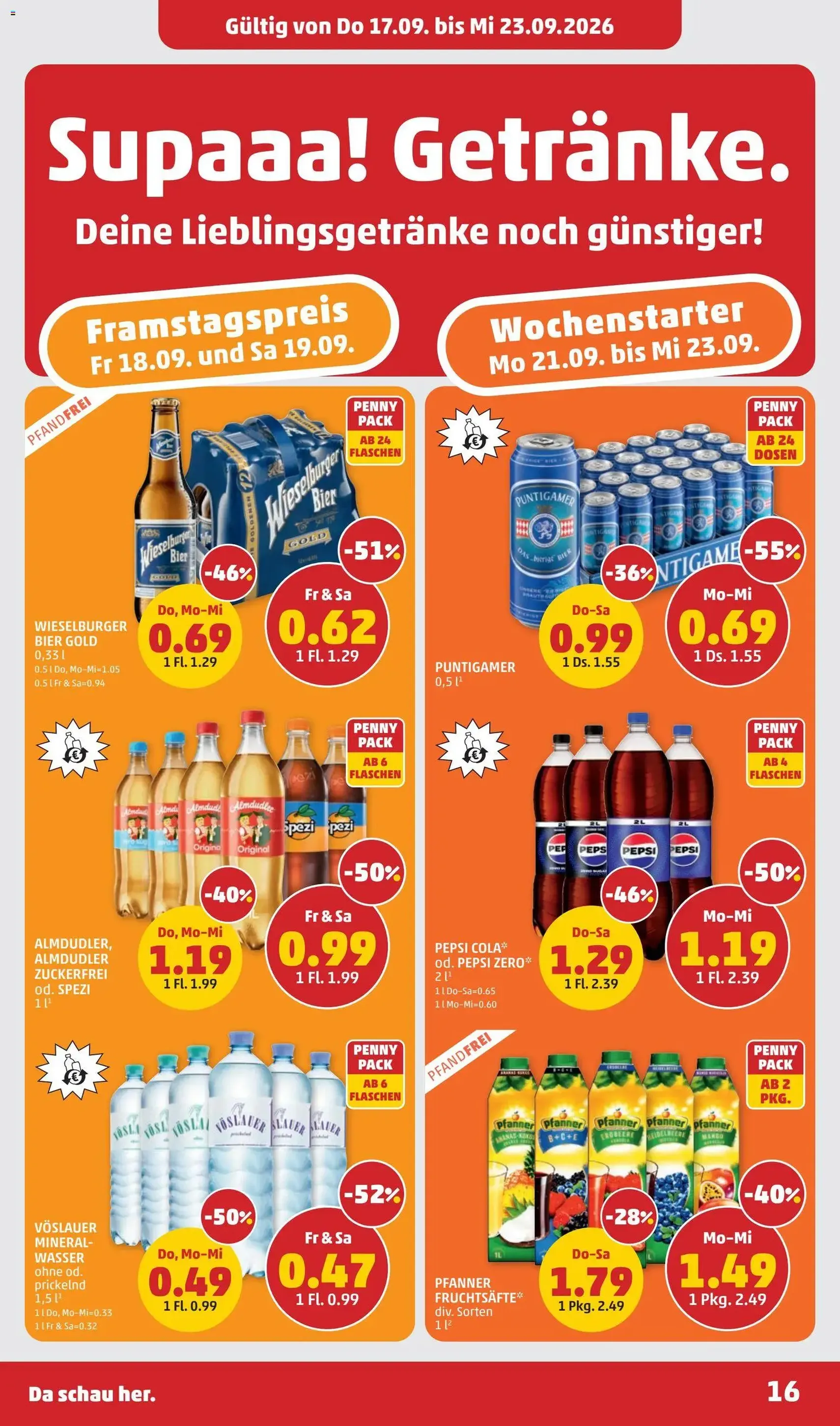 Penny Markt - Flugblatt - Gültiger Prospekt ab 17.09.2026, Seite 16 von insgesamt 28