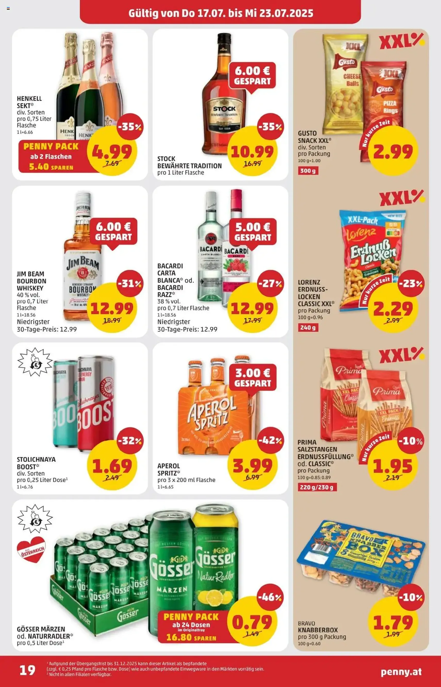 Penny Markt Flugblatt - Gültiger Prospekt ab 17.07.2025, Seite 19 von insgesamt 28 Penny Markt Flugblatt - Gültiger Prospekt ab 17.07.2025, Seite 19 von insgesamt 28