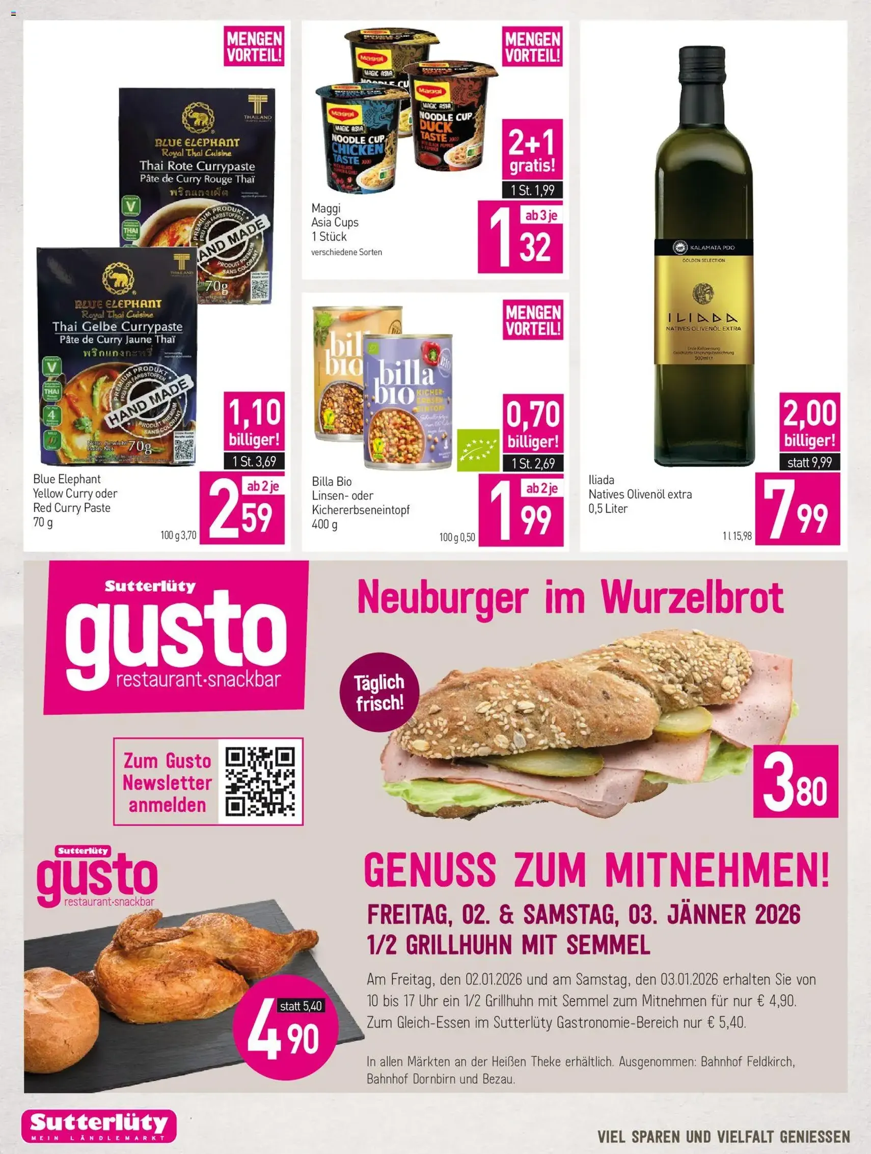 Sutterlüty Flugblatt - Gültiger Prospekt ab 02.01.2026, Seite 18 von insgesamt 20