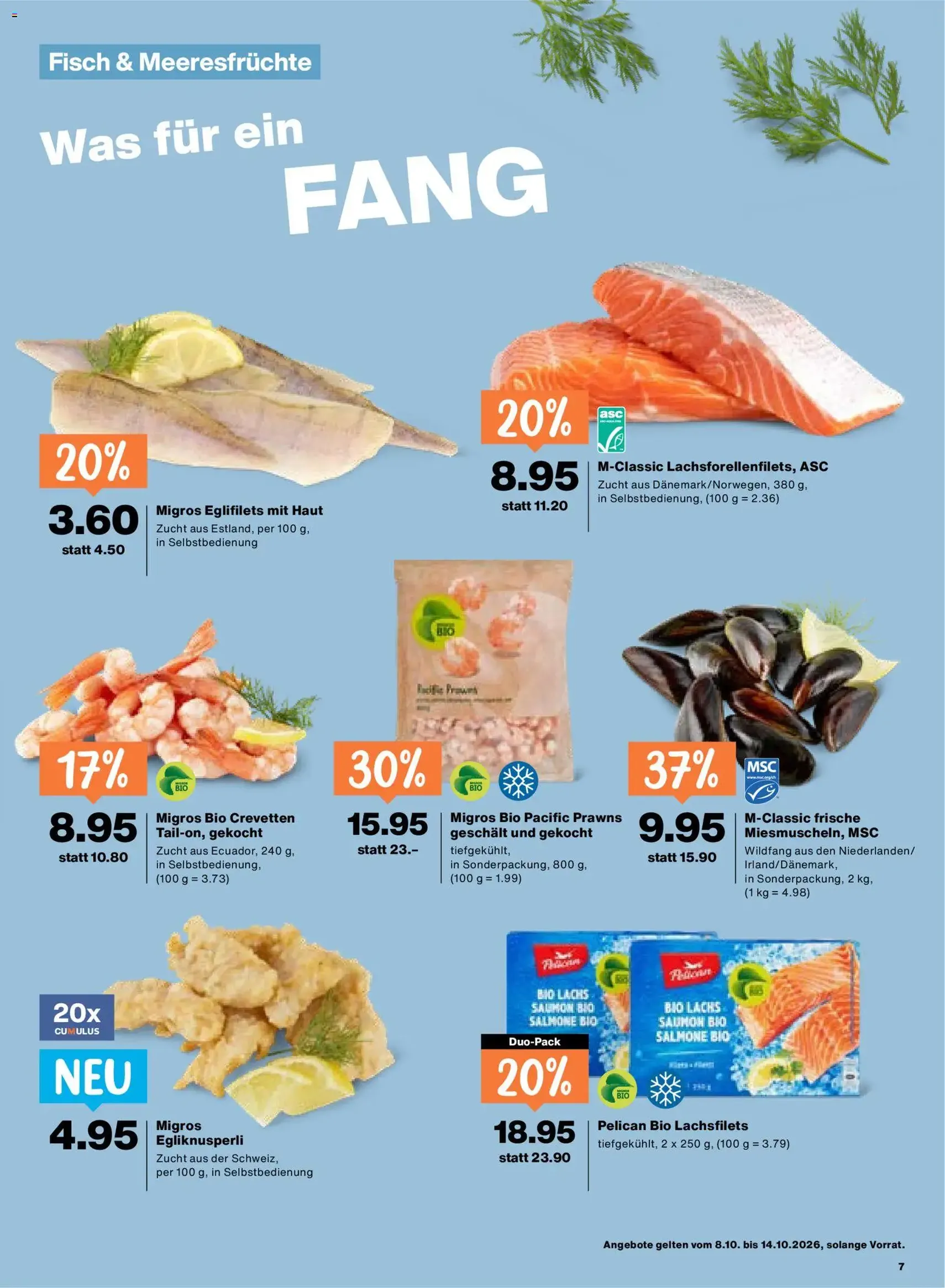 Migros aktionen - Gültiger Prospekt ab 08.10.2026, Seite 7 von insgesamt 24