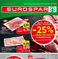 Eurospar Flugblatt - Prospekt Vorschau gültig ab 09.10.2025