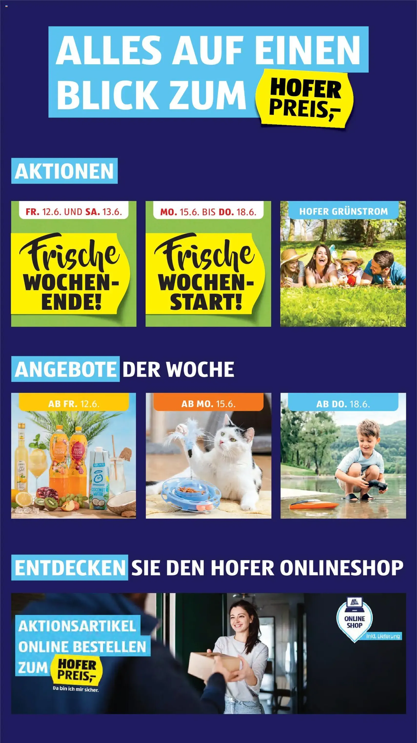 Hofer Flugblatt - Gültiger Prospekt ab 12.06.2026, Seite 2 von insgesamt 42