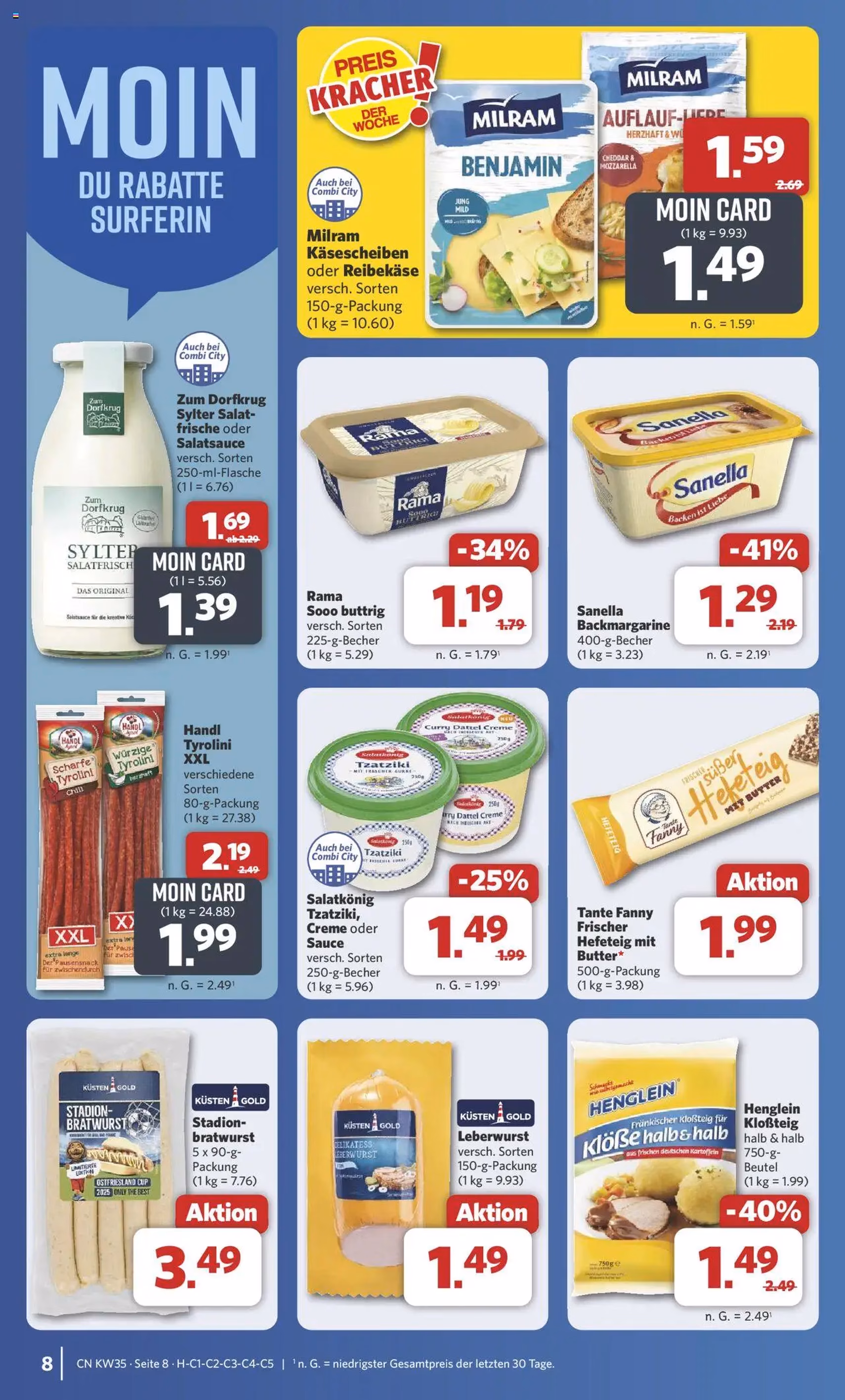 Combi Prospekt - Gültiger Prospekt ab 25.08.2025, Seite 9 von insgesamt 33 Combi Prospekt - Gültiger Prospekt ab 25.08.2025, Seite 9 von insgesamt 33