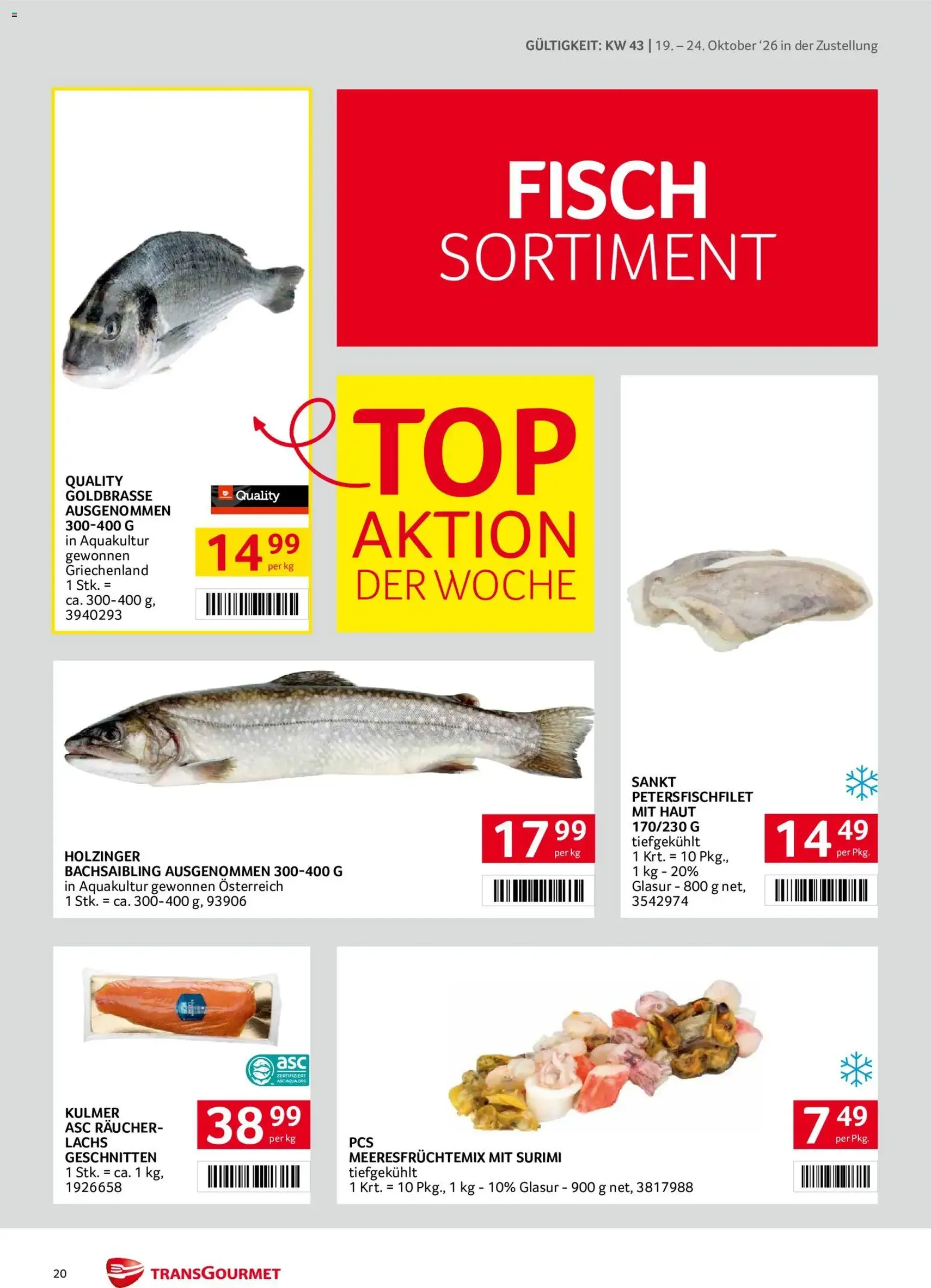 Transgourmet Flugblatt - Gültiger Prospekt ab 19.10.2026, Seite 20 von insgesamt 40