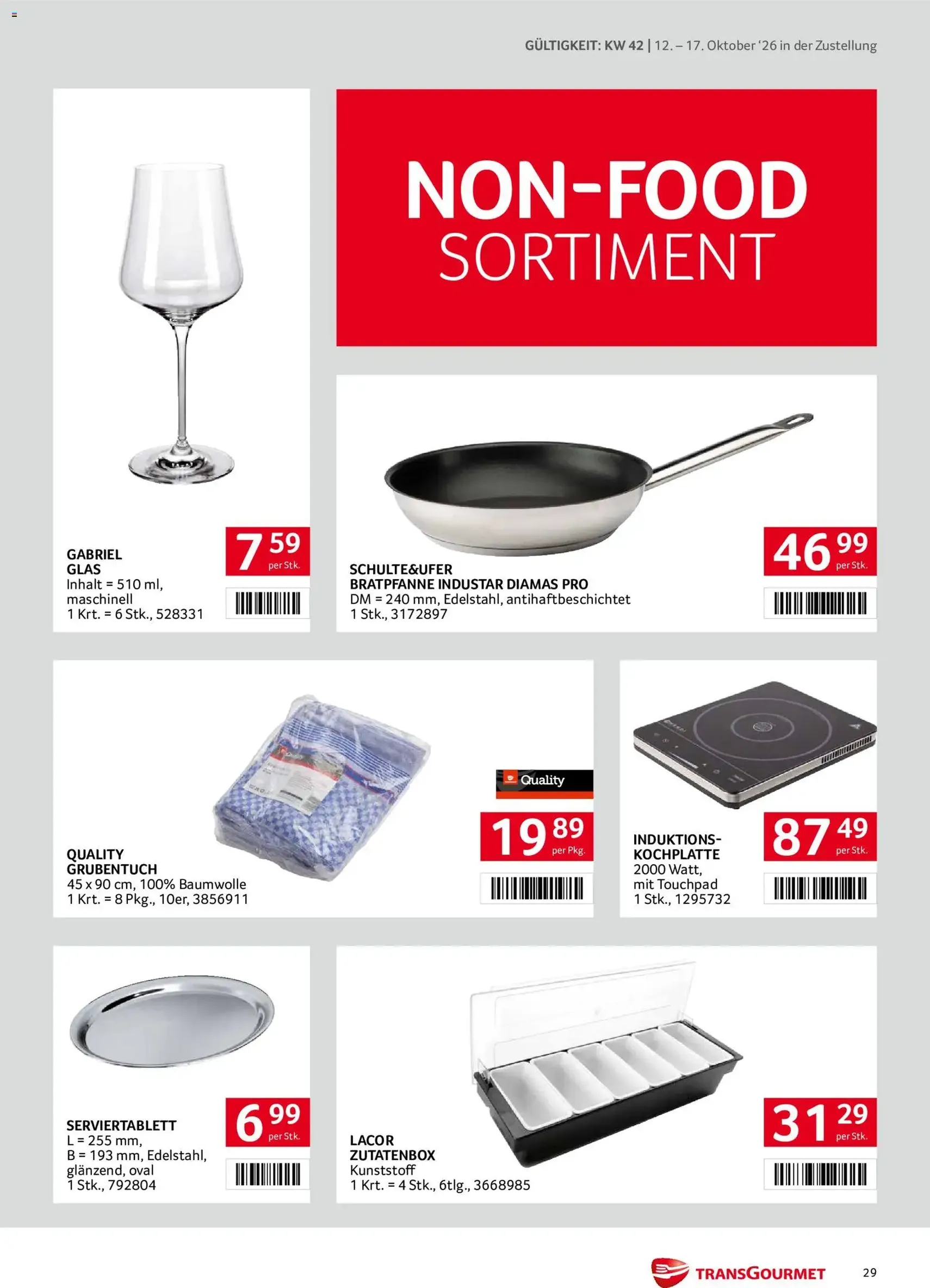 Transgourmet Flugblatt - Gültiger Prospekt ab 11.10.2026, Seite 29 von insgesamt 32