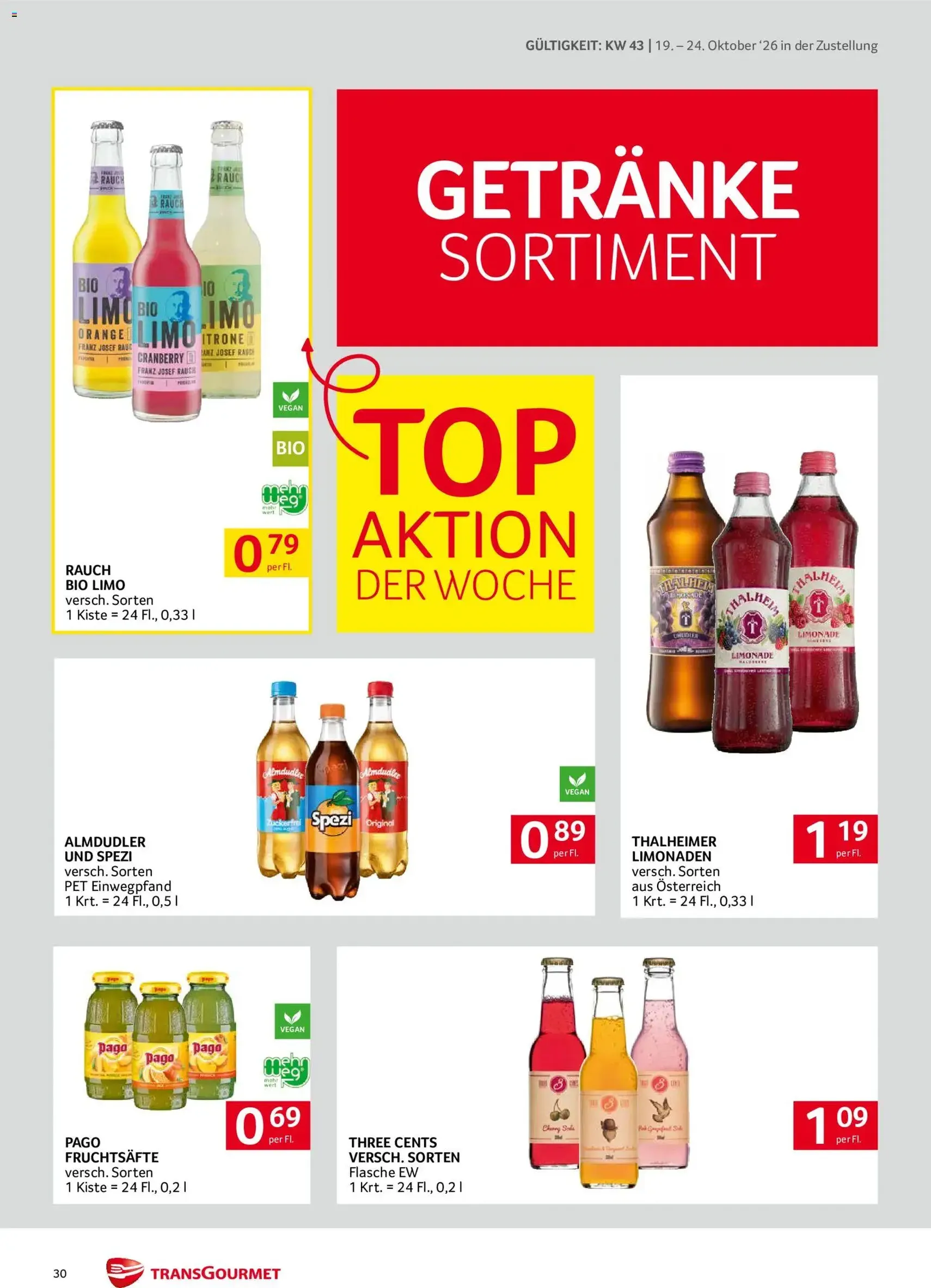 Transgourmet Flugblatt - Gültiger Prospekt ab 19.10.2026, Seite 30 von insgesamt 40