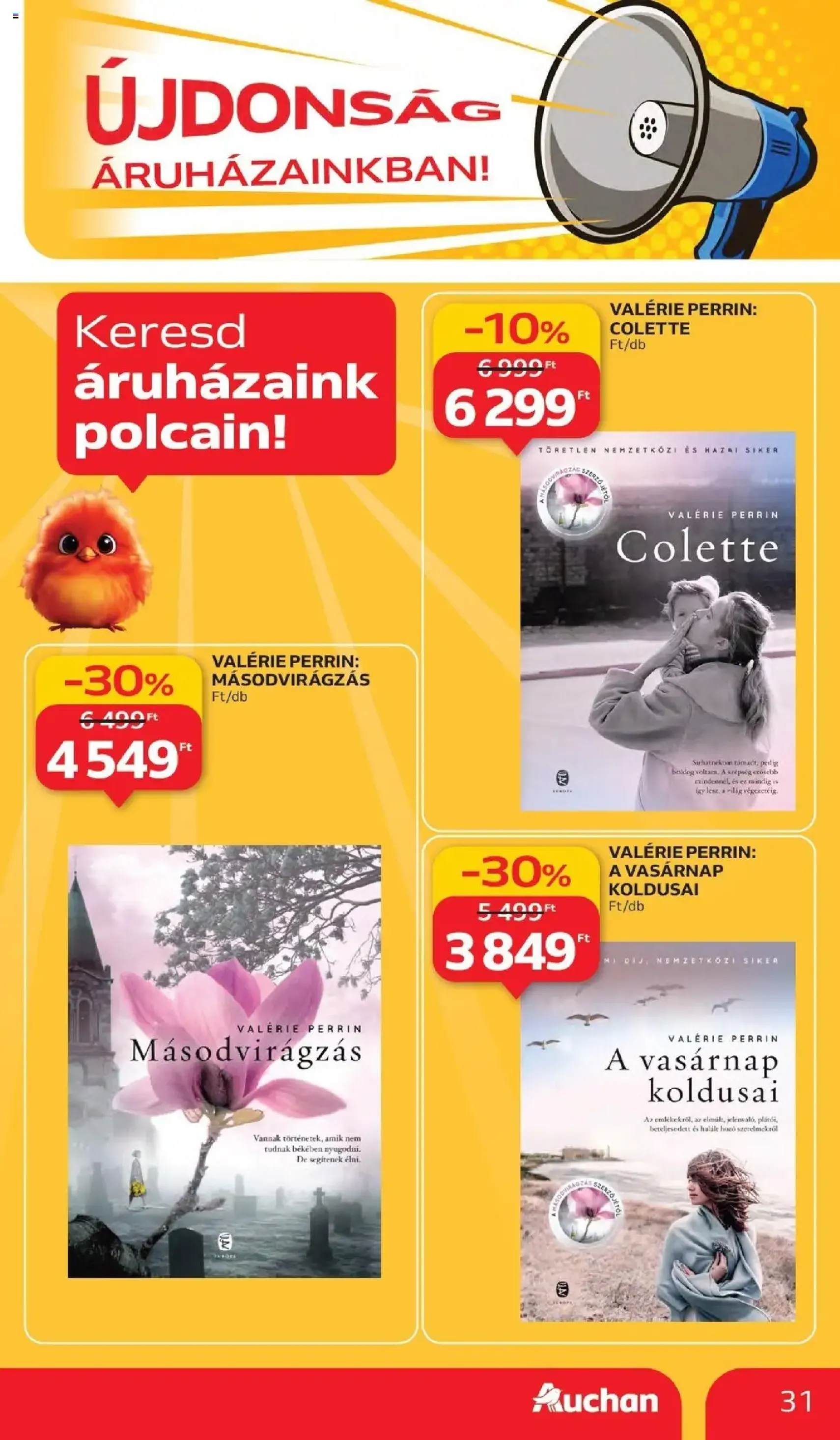 Auchan Akciós újság - 2025.09.11. érvényes szórólap 31 oldal 42 oldalból Auchan Akciós újság - 2025.09.11. érvényes szórólap 31 oldal 42 oldalból