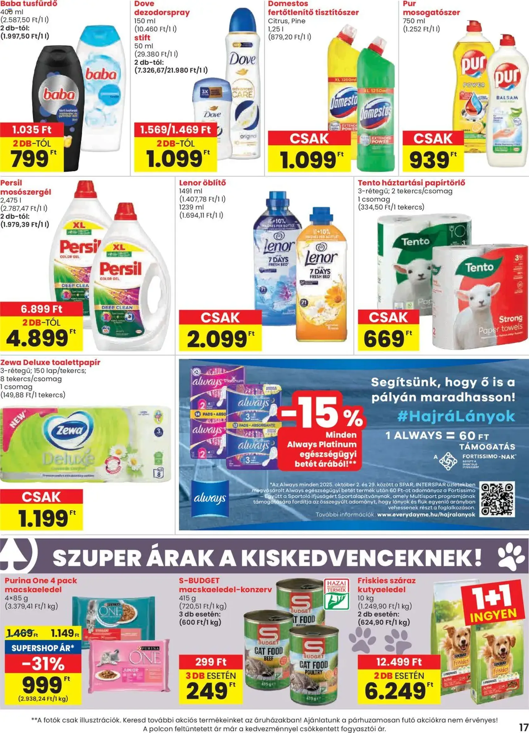 Spar Akciós újság - 2025.10.16. érvényes szórólap 17 oldal 20 oldalból Spar Akciós újság - 2025.10.16. érvényes szórólap 17 oldal 20 oldalból