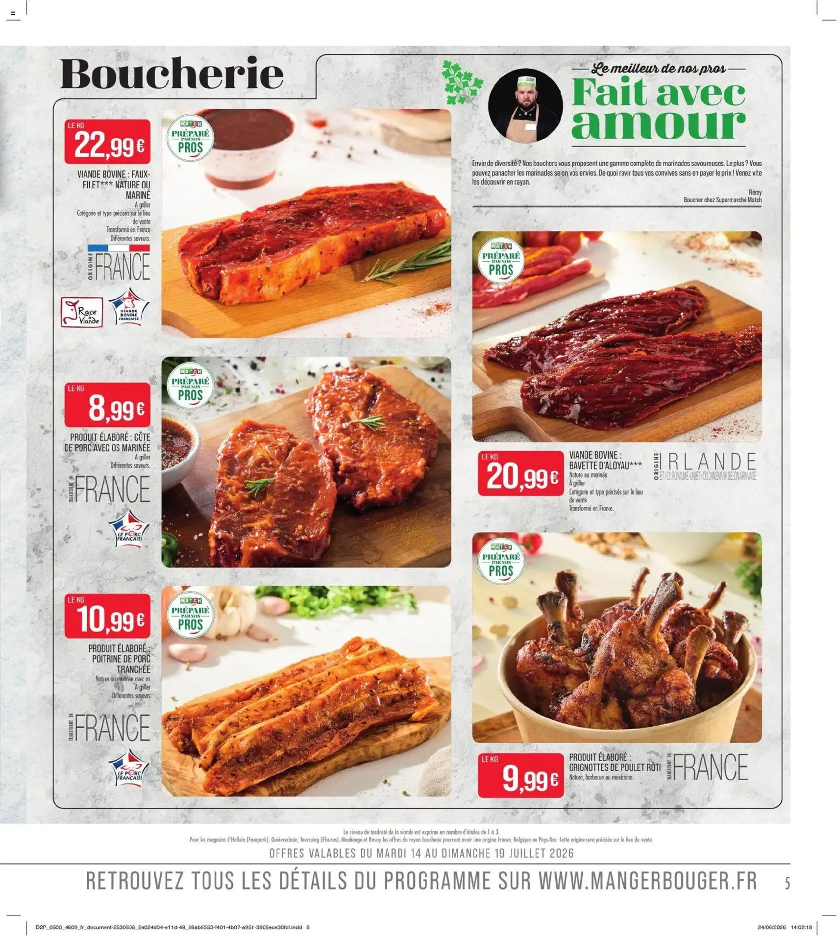 Match Supermarché catalogue - brochure valable à partir du 14/07/2026, page 5 sur 20