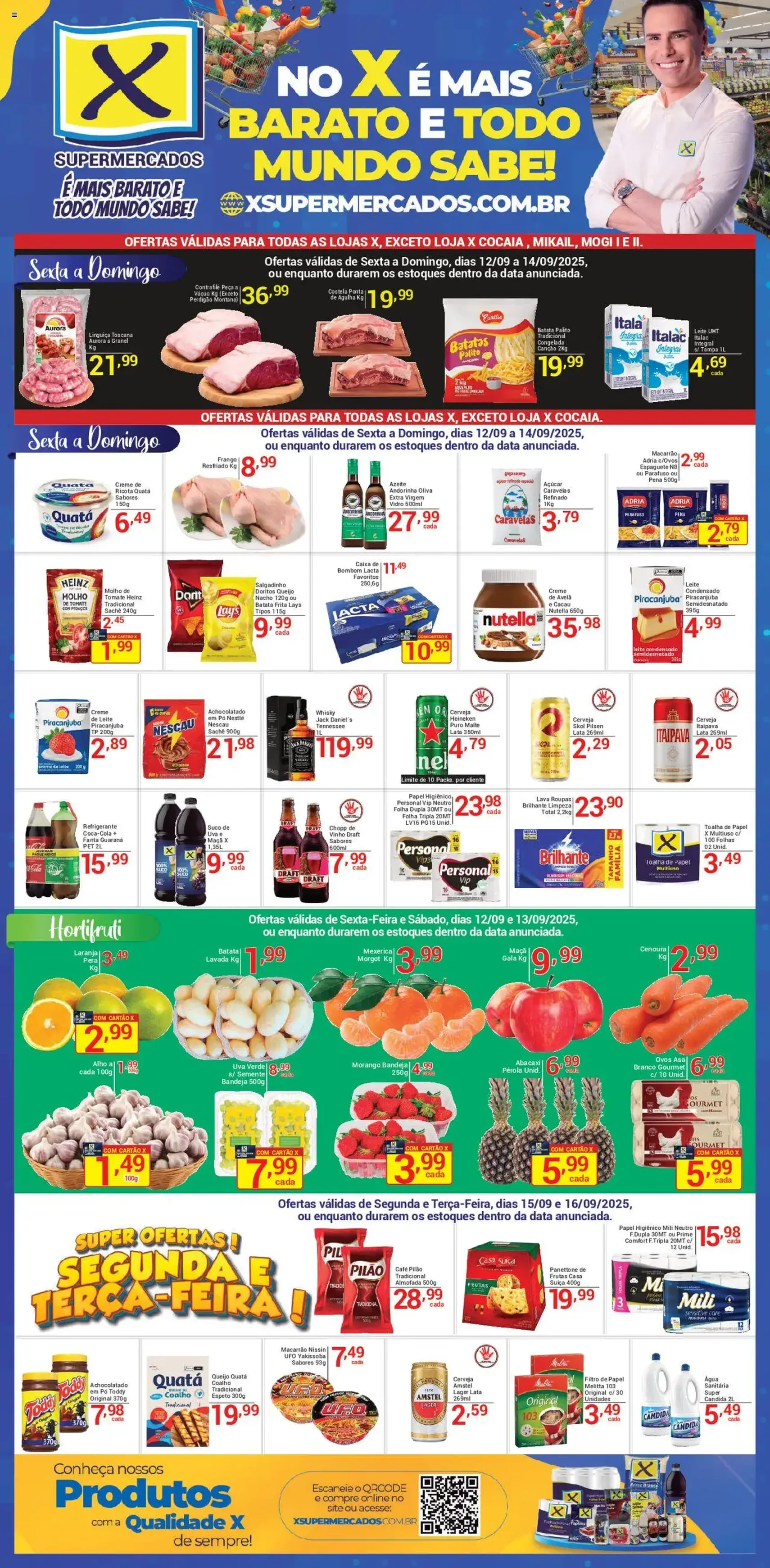 X Supermercados - Ofertas da semana - folheto válido a partir de 12/09/2025 página 1 de 2
