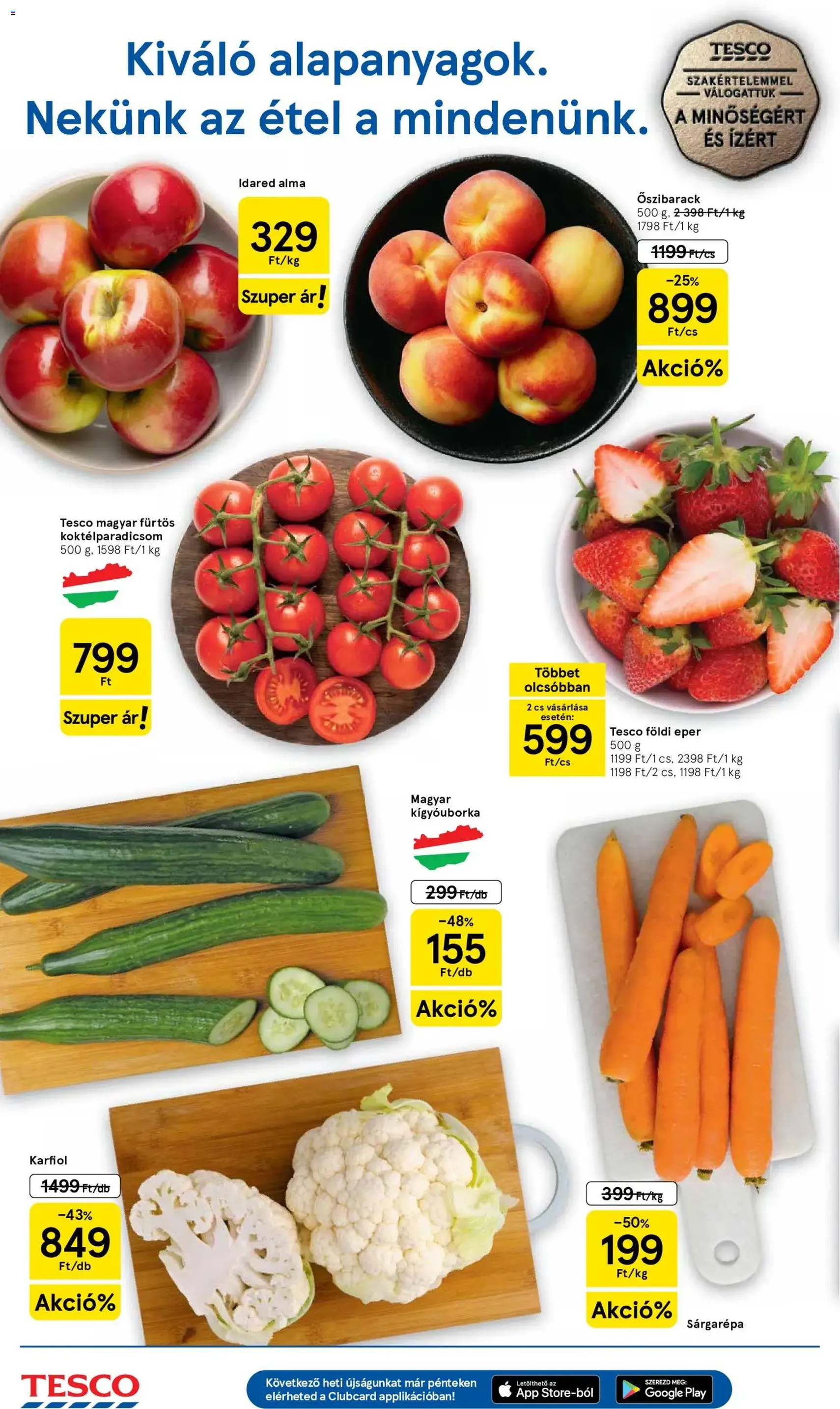 Tesco aktuális akciós újság - 2026.05.14. érvényes szórólap 2 oldal 34 oldalból