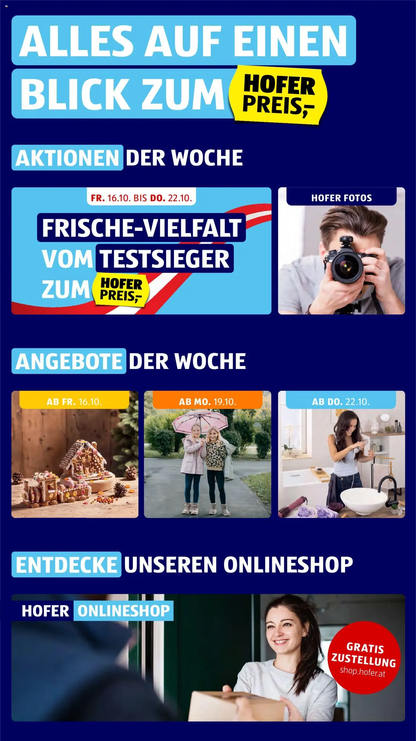 Hofer Flugblatt - Gültiger Prospekt ab 16.10.2026, Seite 2 von insgesamt 54