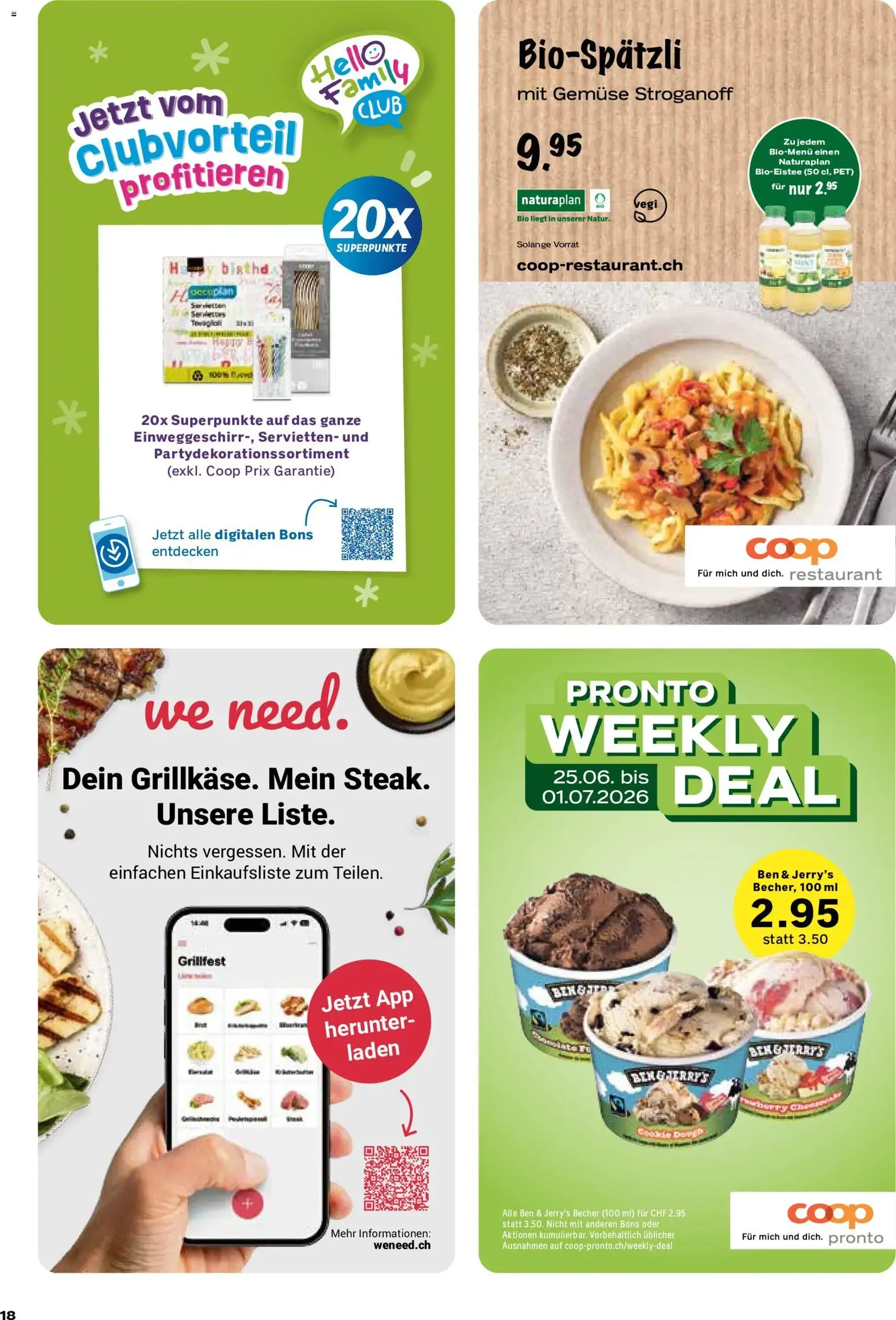 Coop aktionen - Gültiger Prospekt ab 25.06.2026, Seite 18 von insgesamt 24