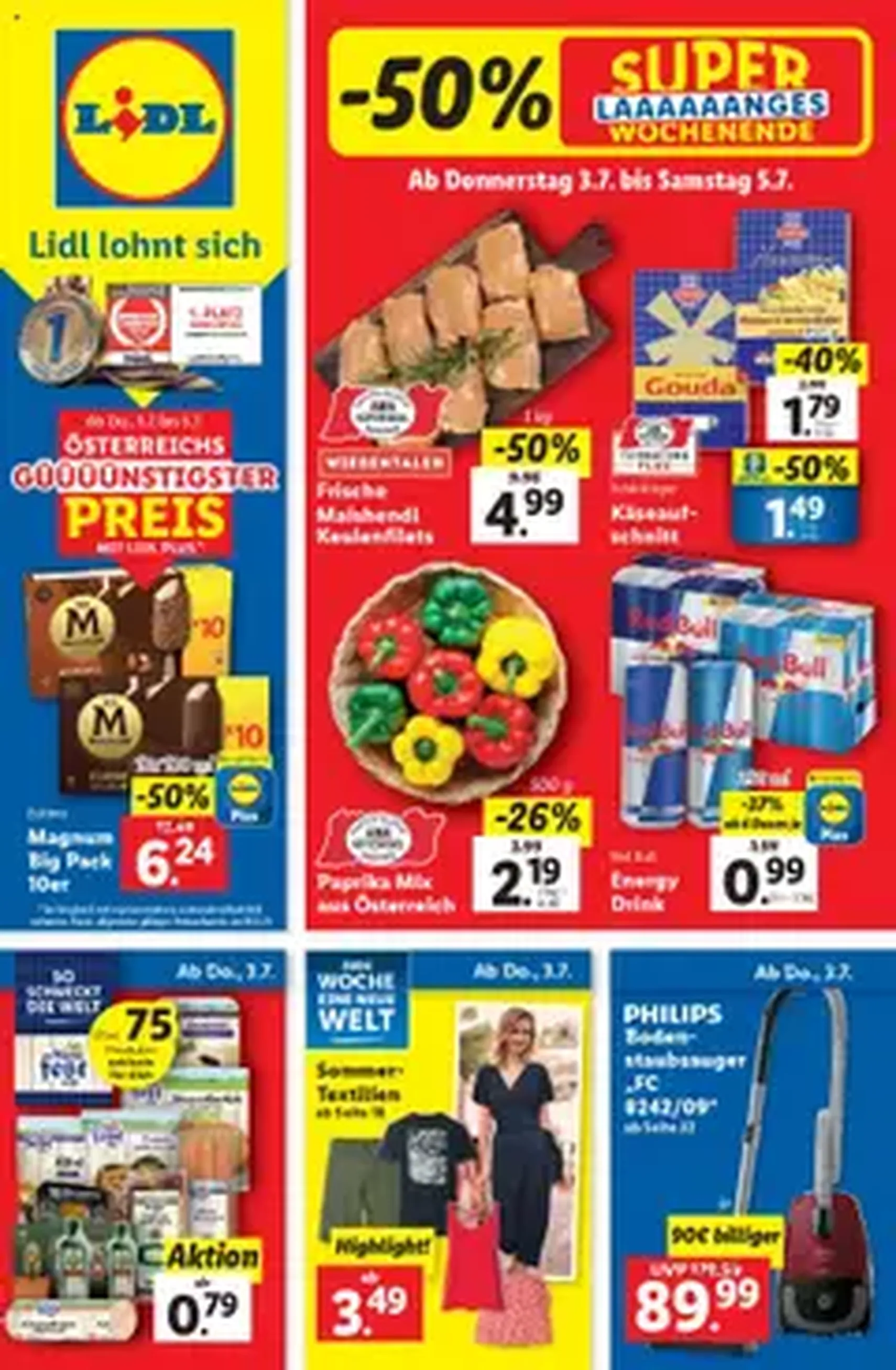 Lidl Flugblatt - Gültiger Prospekt ab 03.07.2025, Seite 1 von insgesamt 1