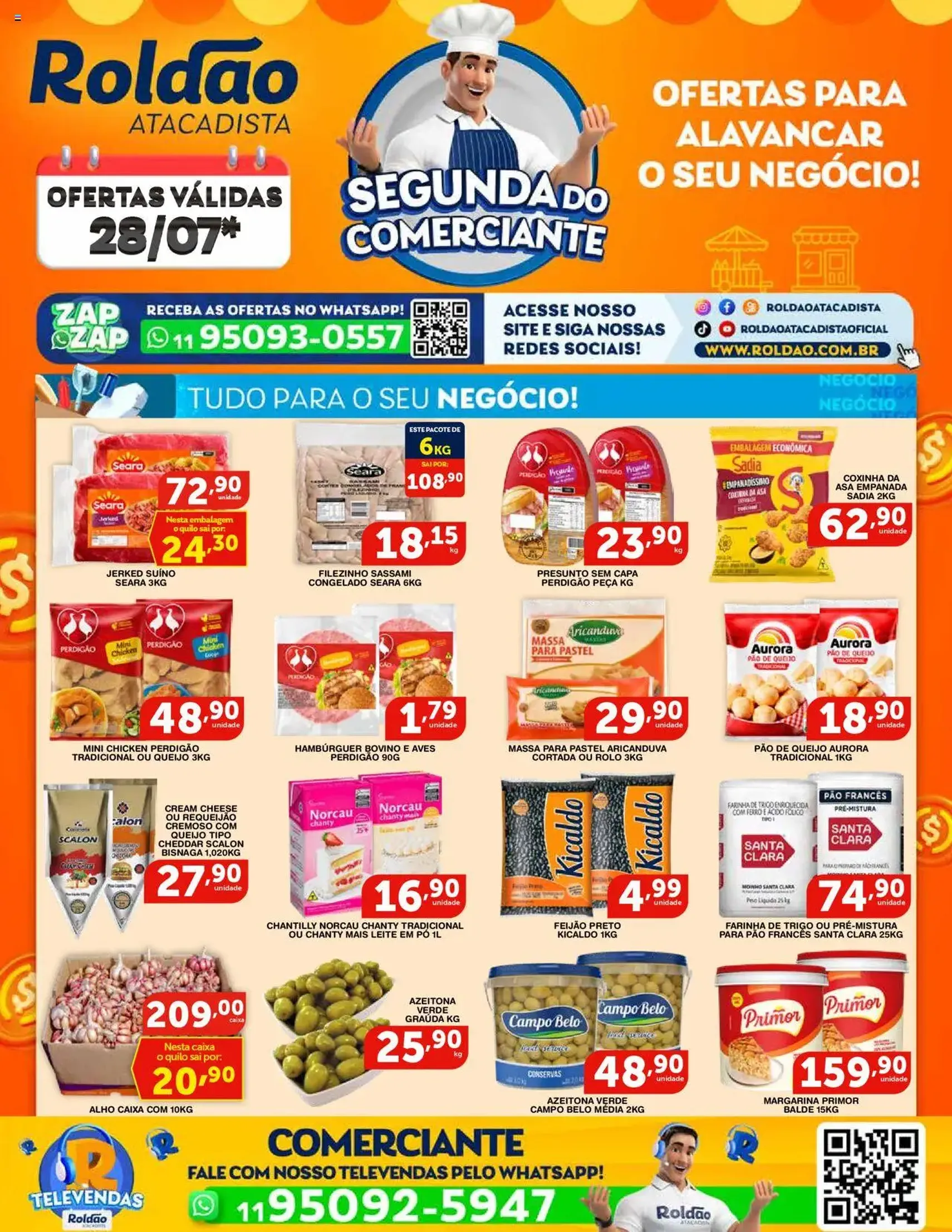 Roldão - Ofertas Segunda do Comerciante - folheto válido a partir de 28/07/2025 página 1 de 2