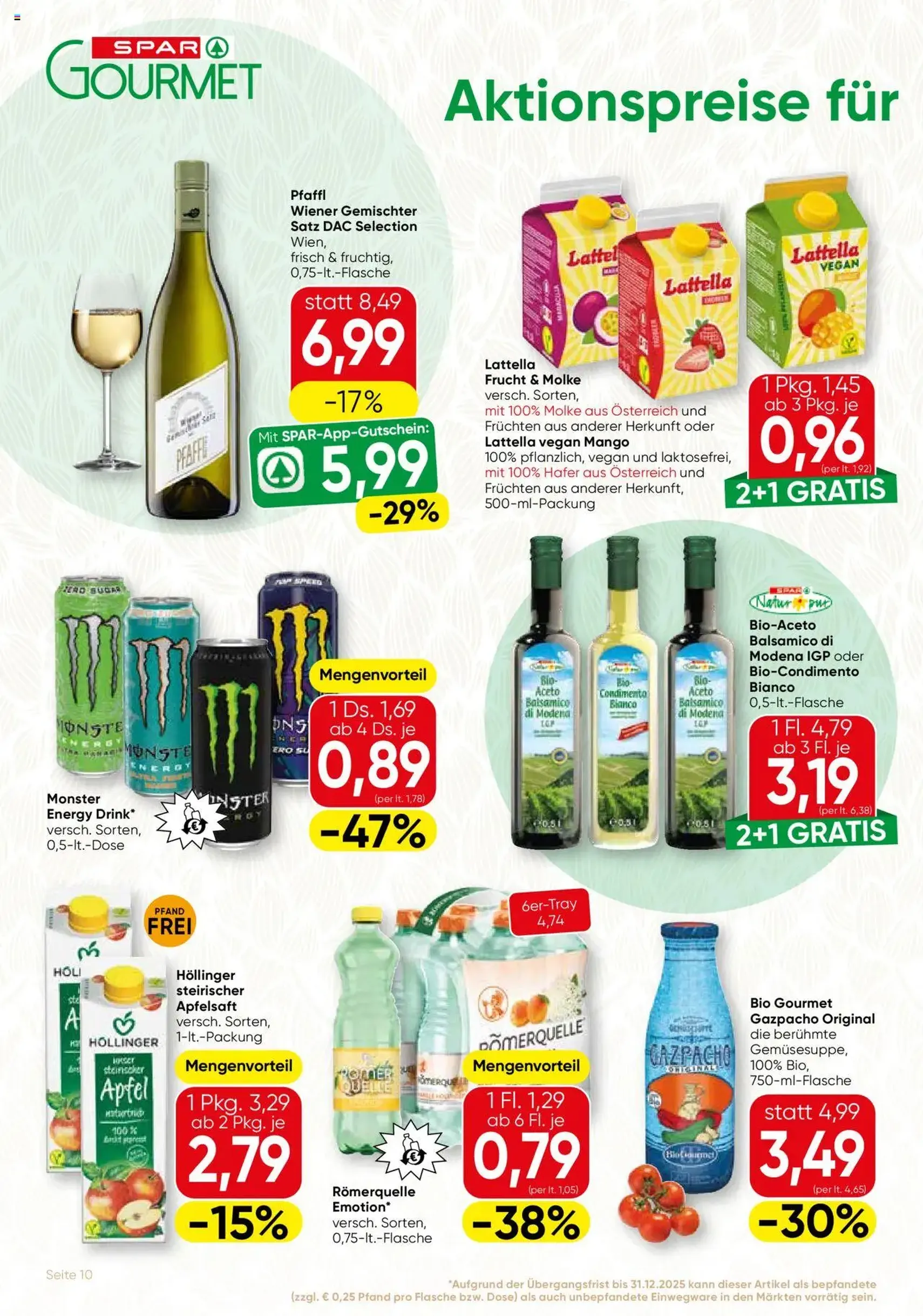 SPAR Gourmet Flugblatt - Gültiger Prospekt ab 17.07.2025, Seite 10 von insgesamt 12