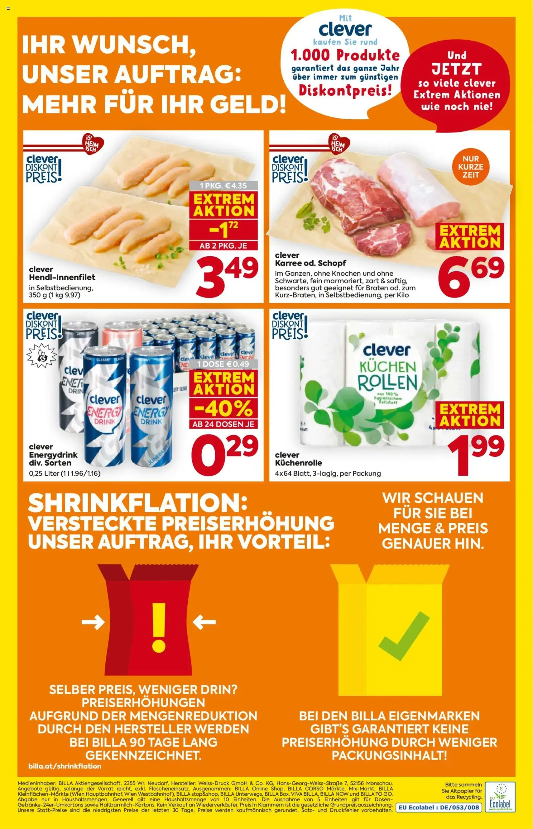 Billa Flugblatt - Gültiger Prospekt ab 02.01.2026, Seite 20 von insgesamt 20