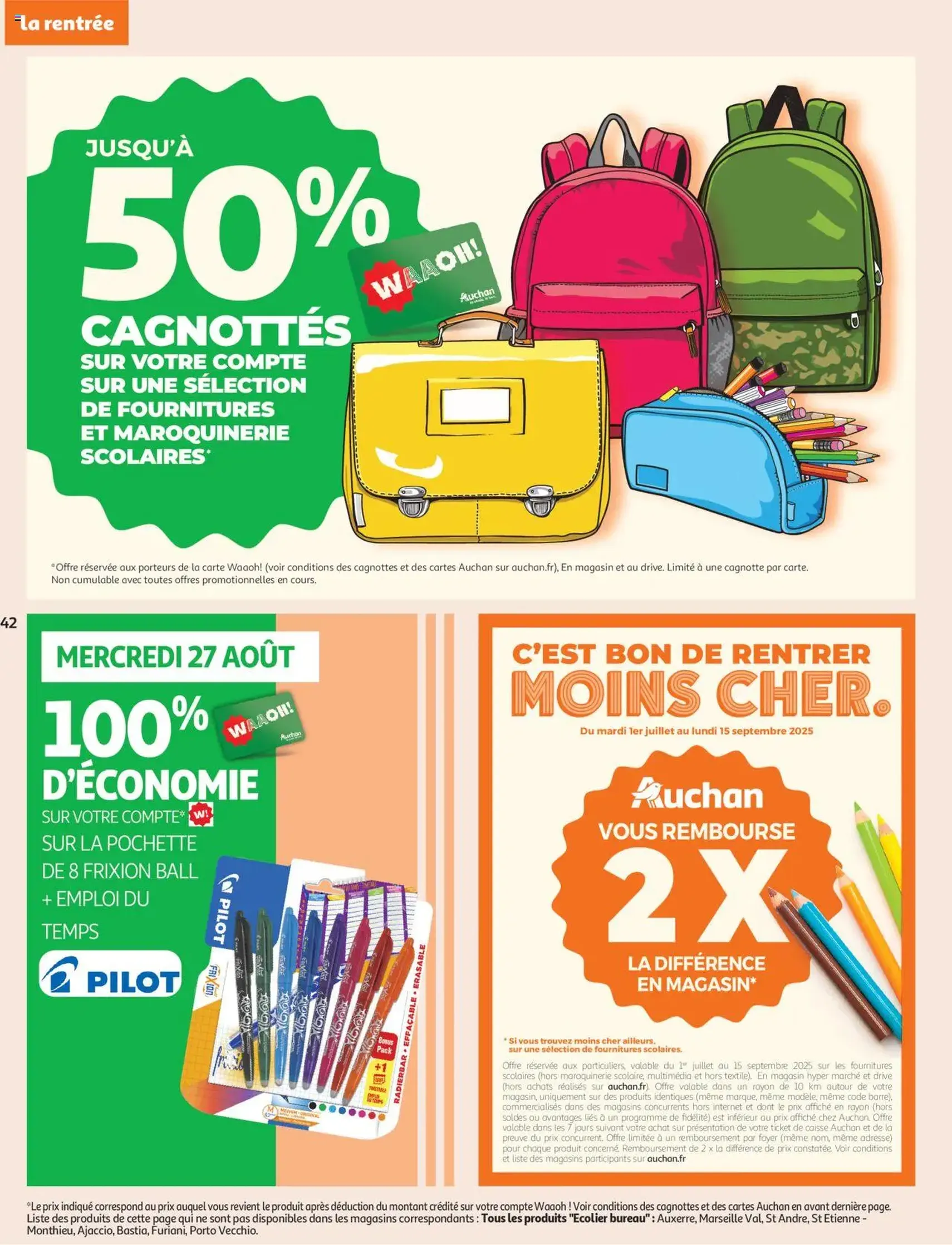 Auchan prospectus - brochure valable à partir du 26/08/2025, page 42 sur 54 Auchan prospectus - brochure valable à partir du 26/08/2025, page 42 sur 54