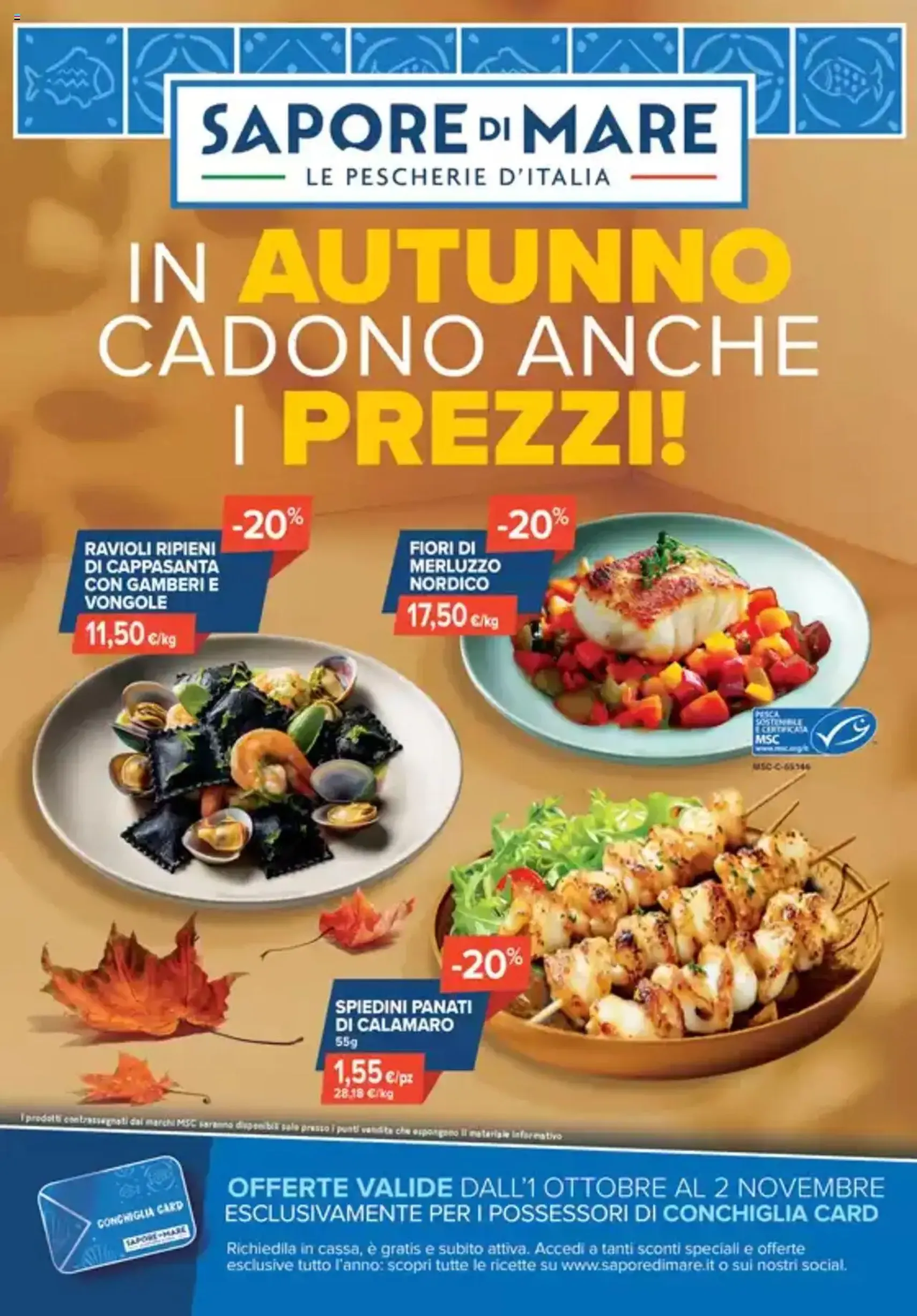 Volantino Sapore di mare - volantino valido dal 01/10/2025 pagina 1 di 2