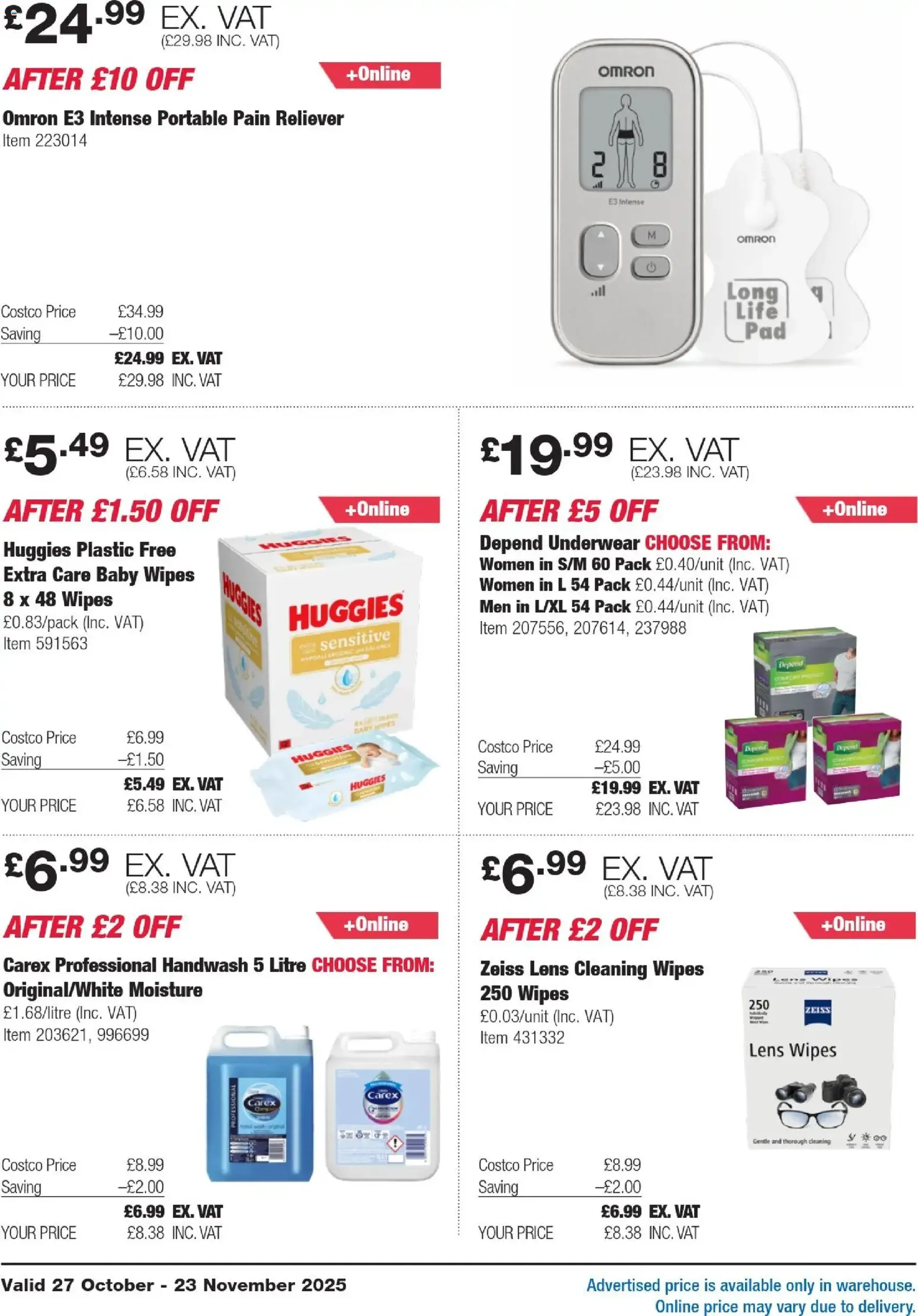 Costco - ENGLAND ONLY - valid flyer from 27/10/2025, page 18 of 35