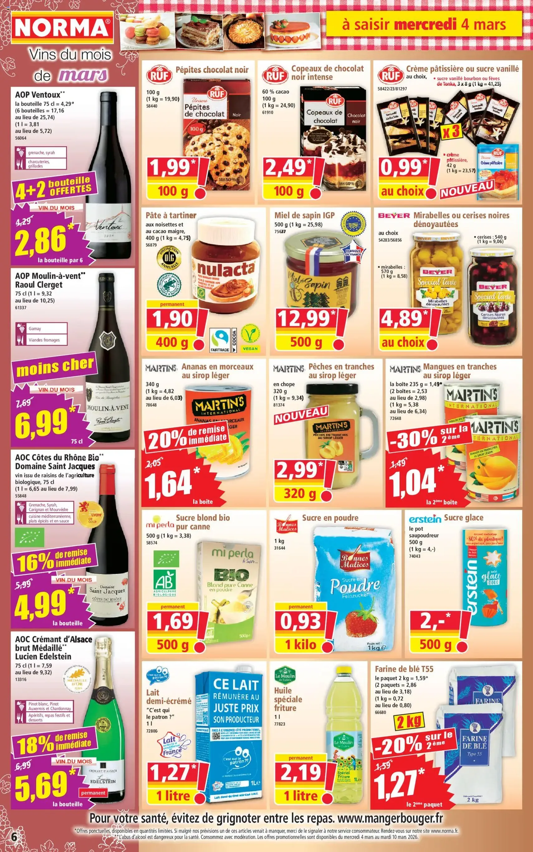 Norma catalogue - brochure valable à partir du 04/03/2026, page 6 sur 14