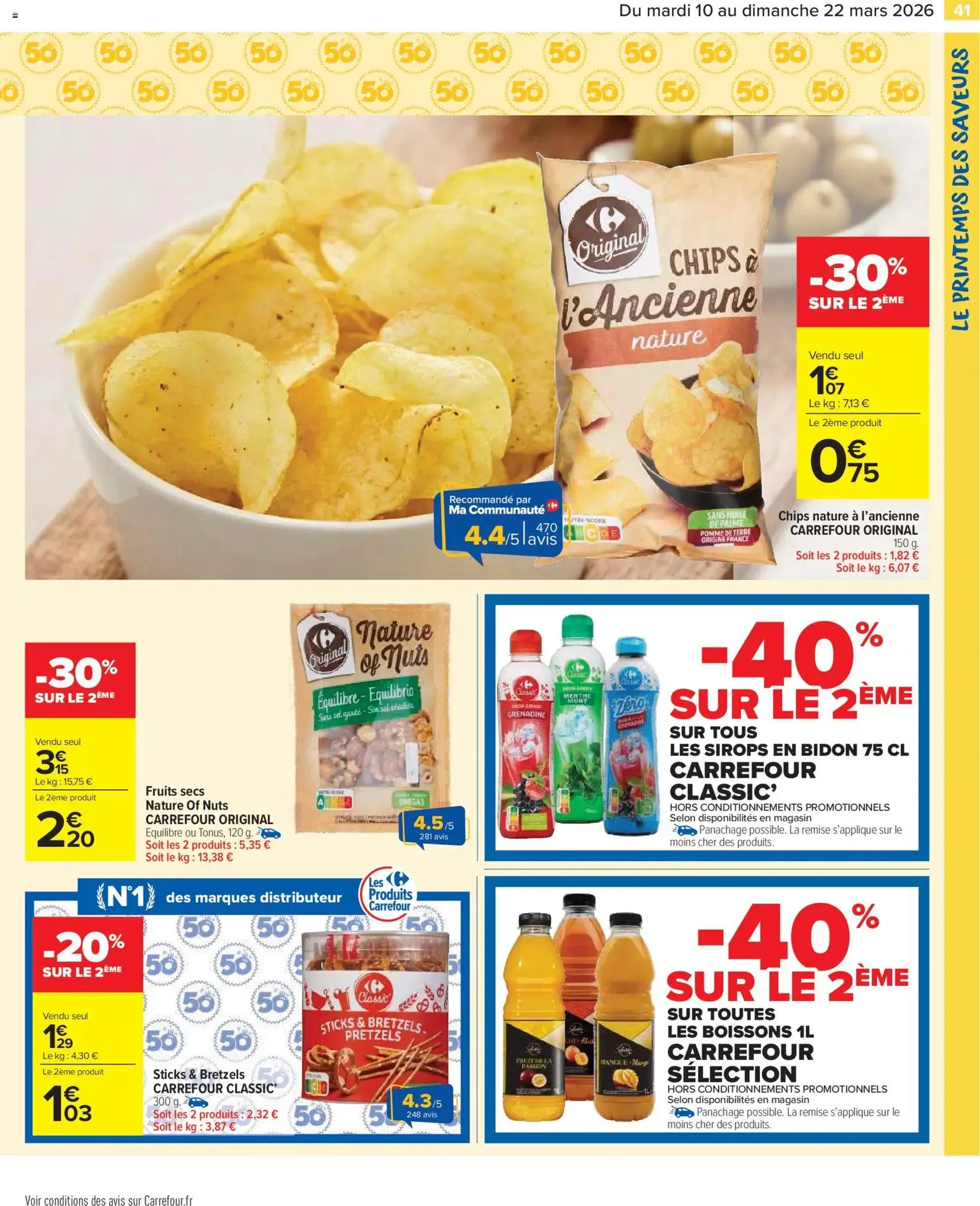 Carrefour Market catalogue semaine 11 - brochure valable à partir du 10/03/2026, page 43 sur 62
