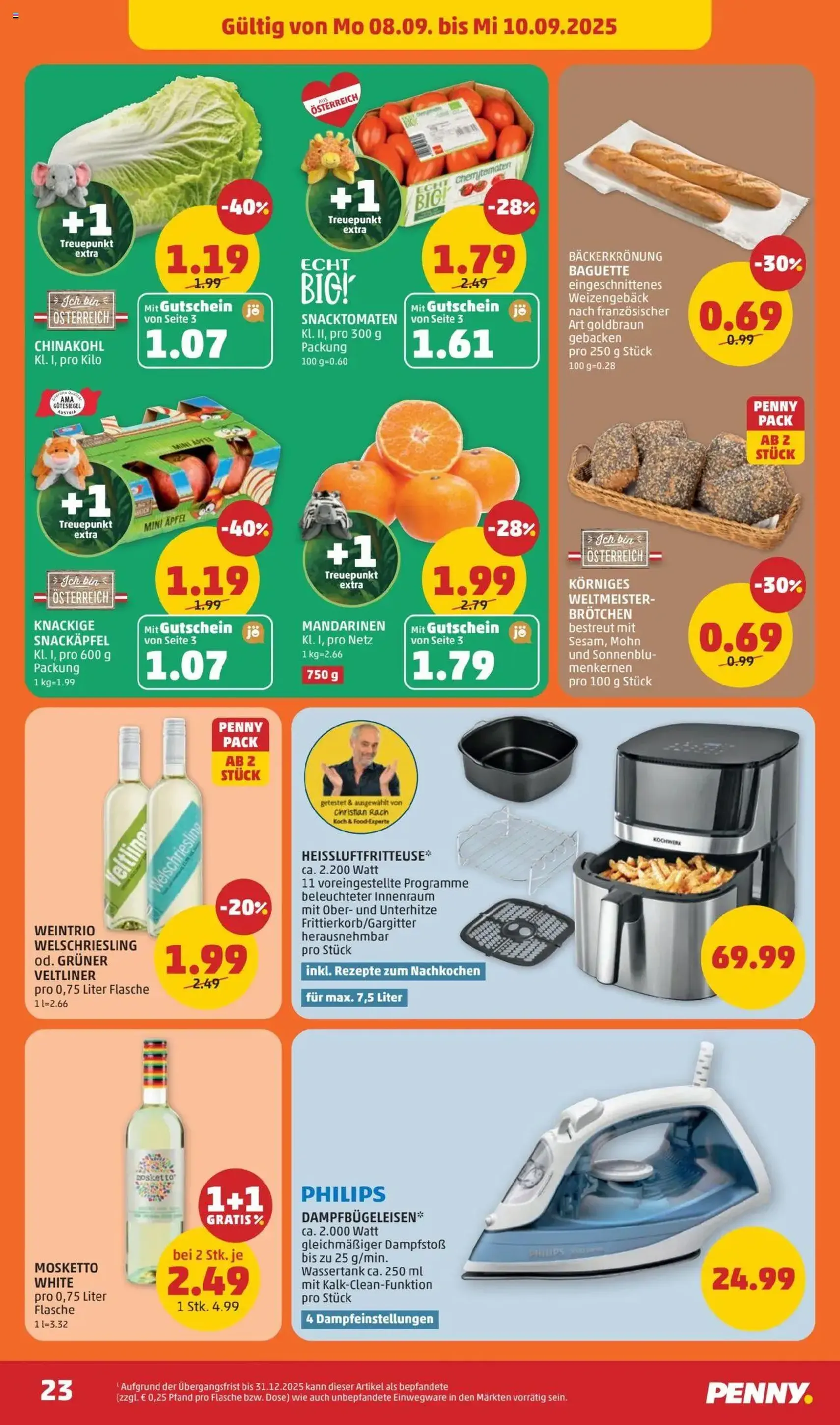 Penny Markt Flugblatt - Gültiger Prospekt ab 04.09.2025, Seite 23 von insgesamt 28 Penny Markt Flugblatt - Gültiger Prospekt ab 04.09.2025, Seite 23 von insgesamt 28