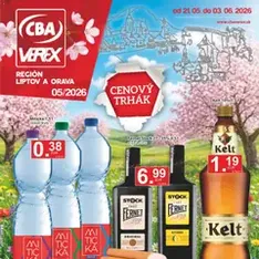 CBA Verex leták - náhľad letáku platný od 21.05.2026
