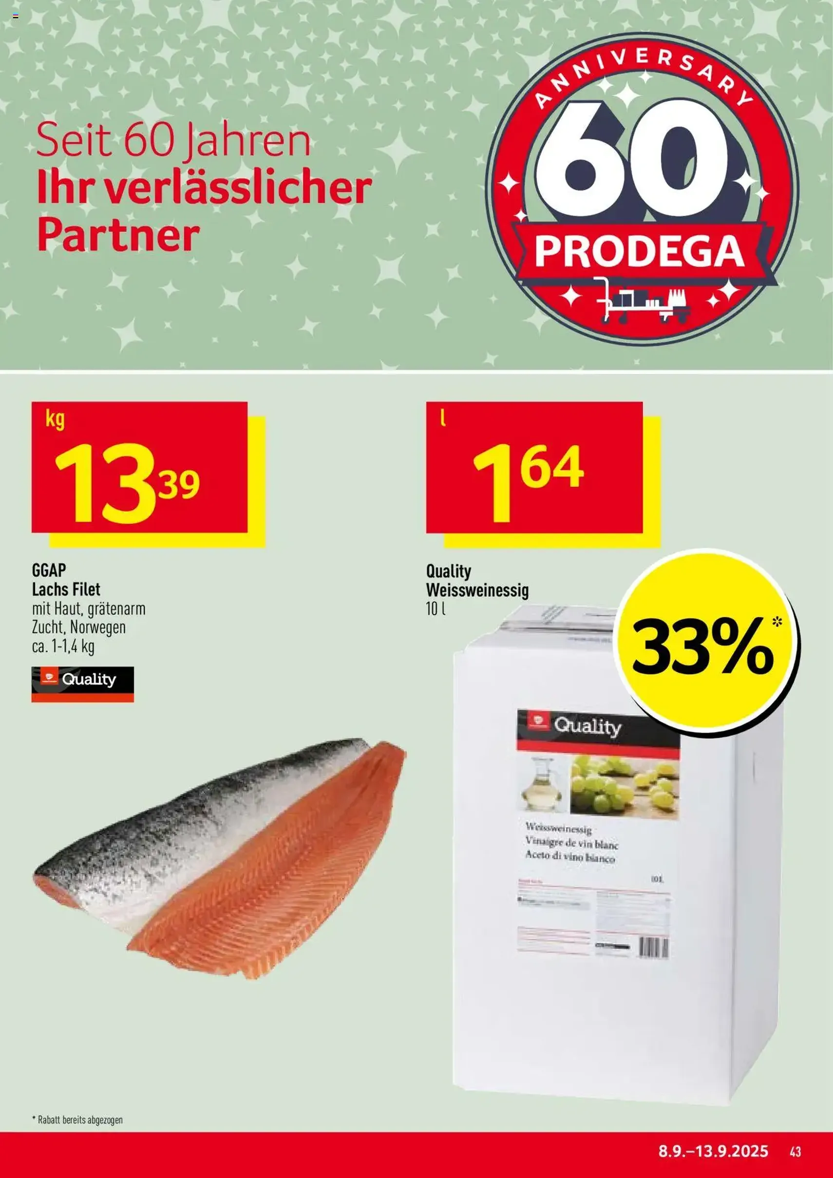 Prodega Aktionen - Gültiger Prospekt ab 08.09.2025, Seite 43 von insgesamt 44 Prodega Aktionen - Gültiger Prospekt ab 08.09.2025, Seite 43 von insgesamt 44