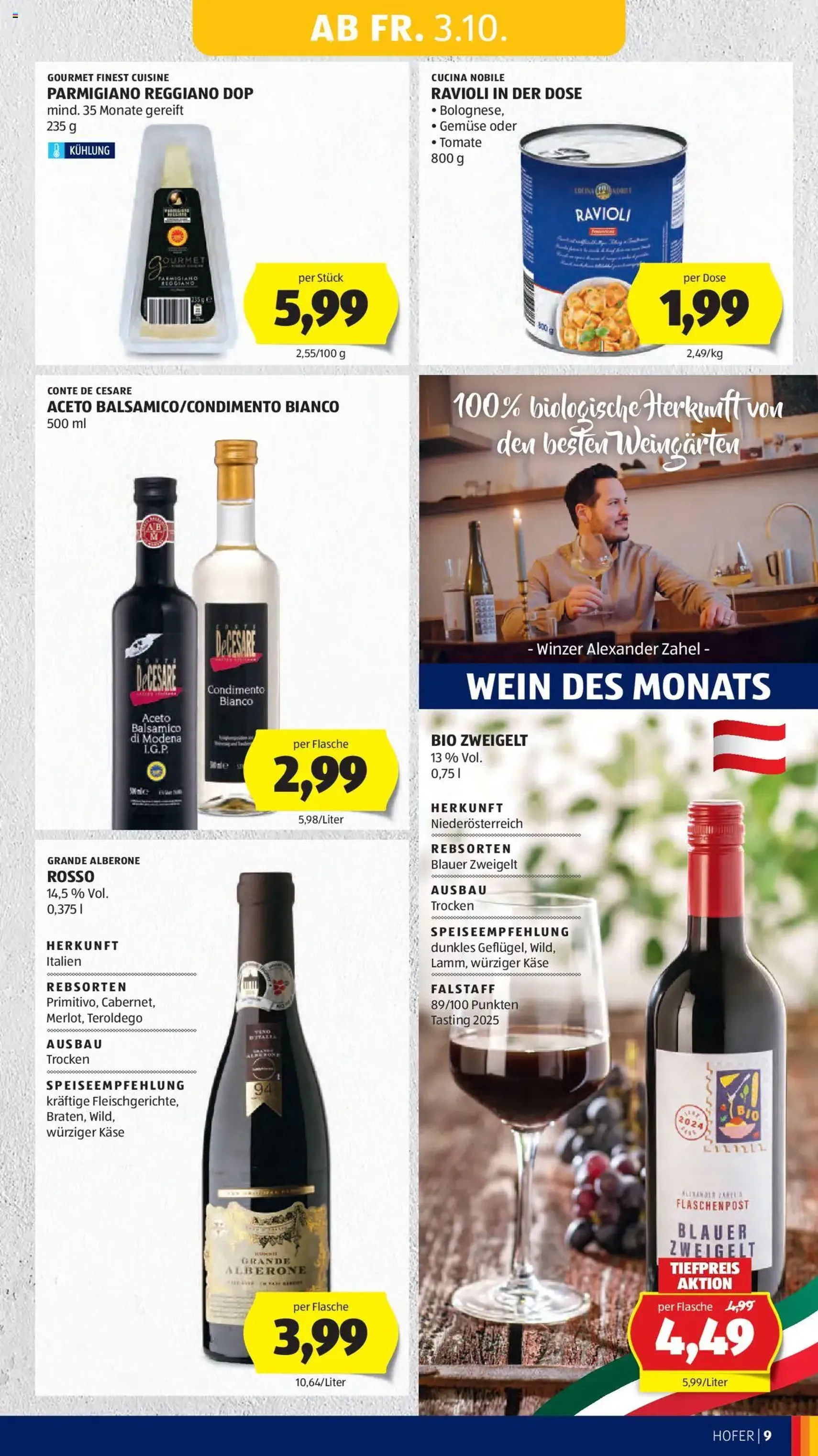Hofer Flugblatt - Gültiger Prospekt ab 03.10.2025, Seite 11 von insgesamt 45
