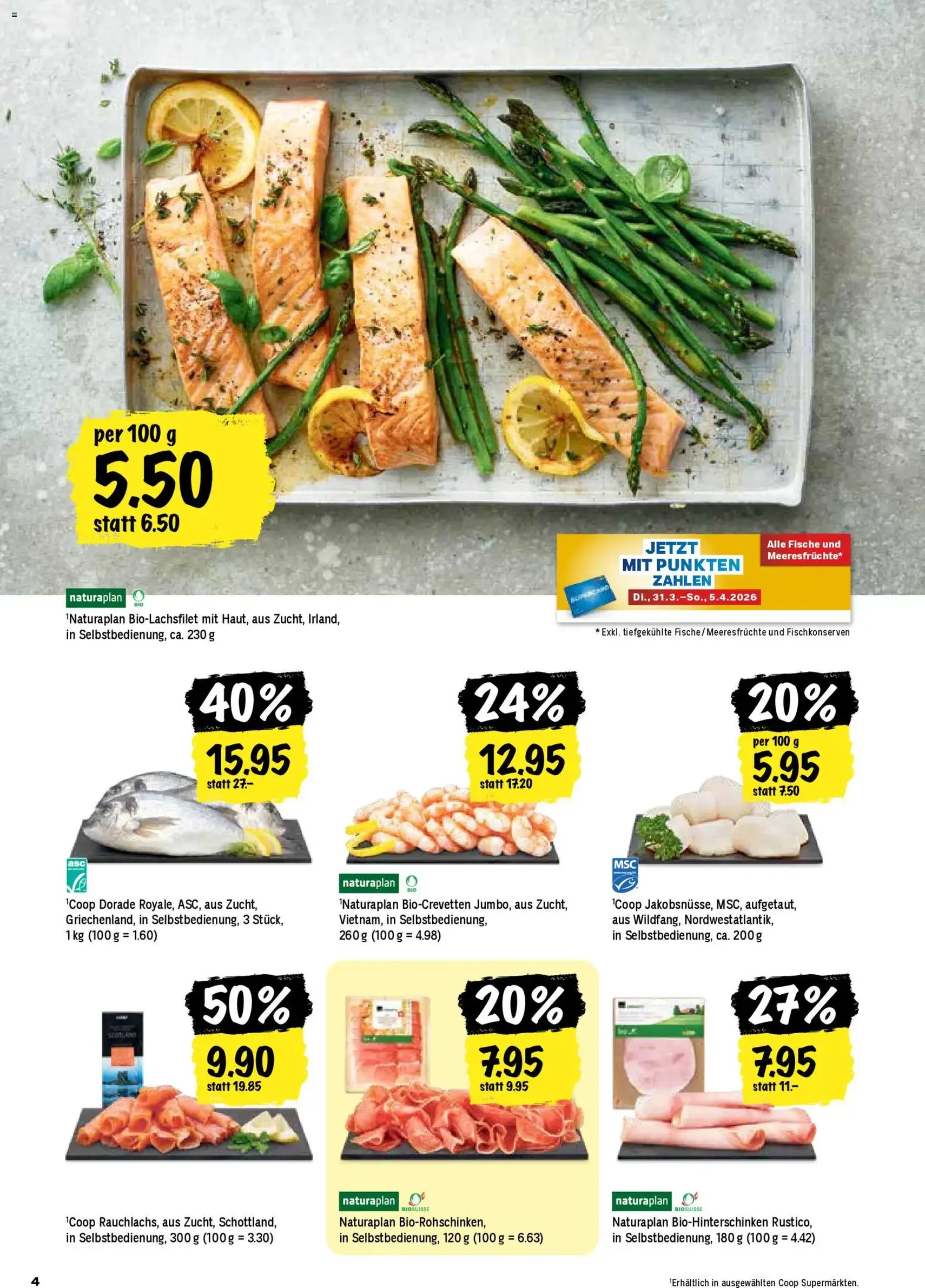 Coop aktionen - Gültiger Prospekt ab 31.03.2026, Seite 4 von insgesamt 28