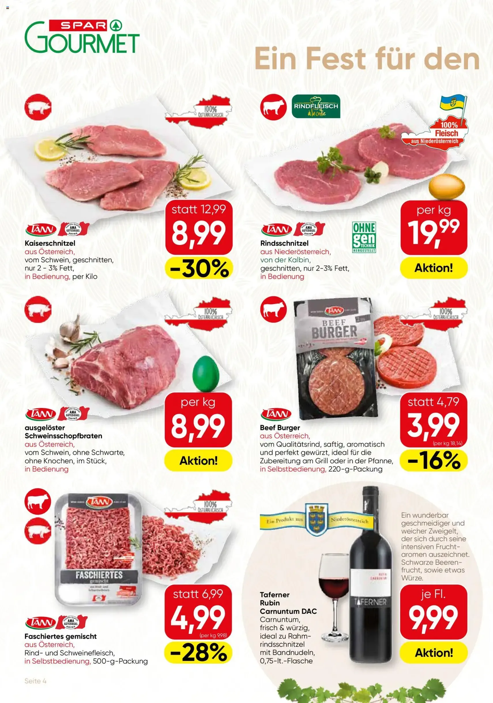 SPAR Gourmet Flugblatt - Gültiger Prospekt ab 12.03.2026, Seite 4 von insgesamt 12