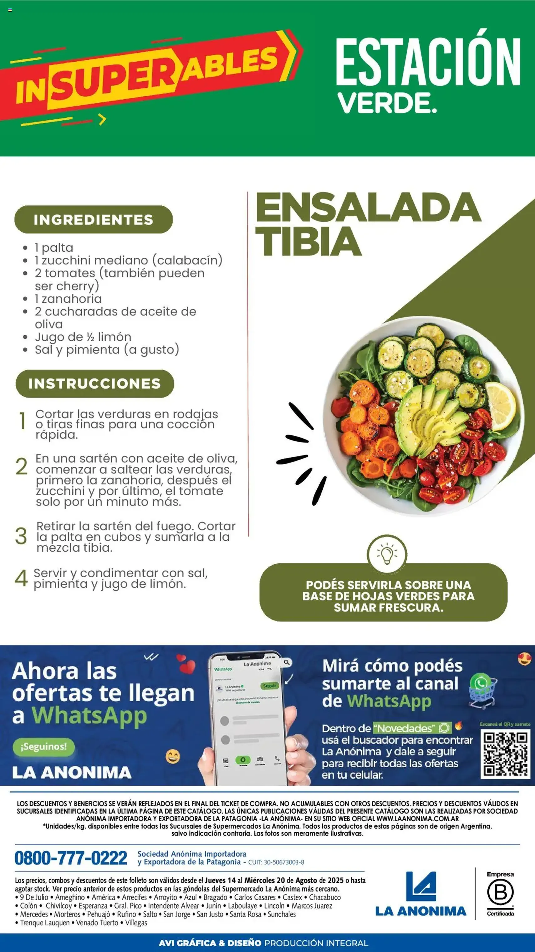 La Anonima catálogo - folleto válido desde 14/08/2025 página 8 de 8