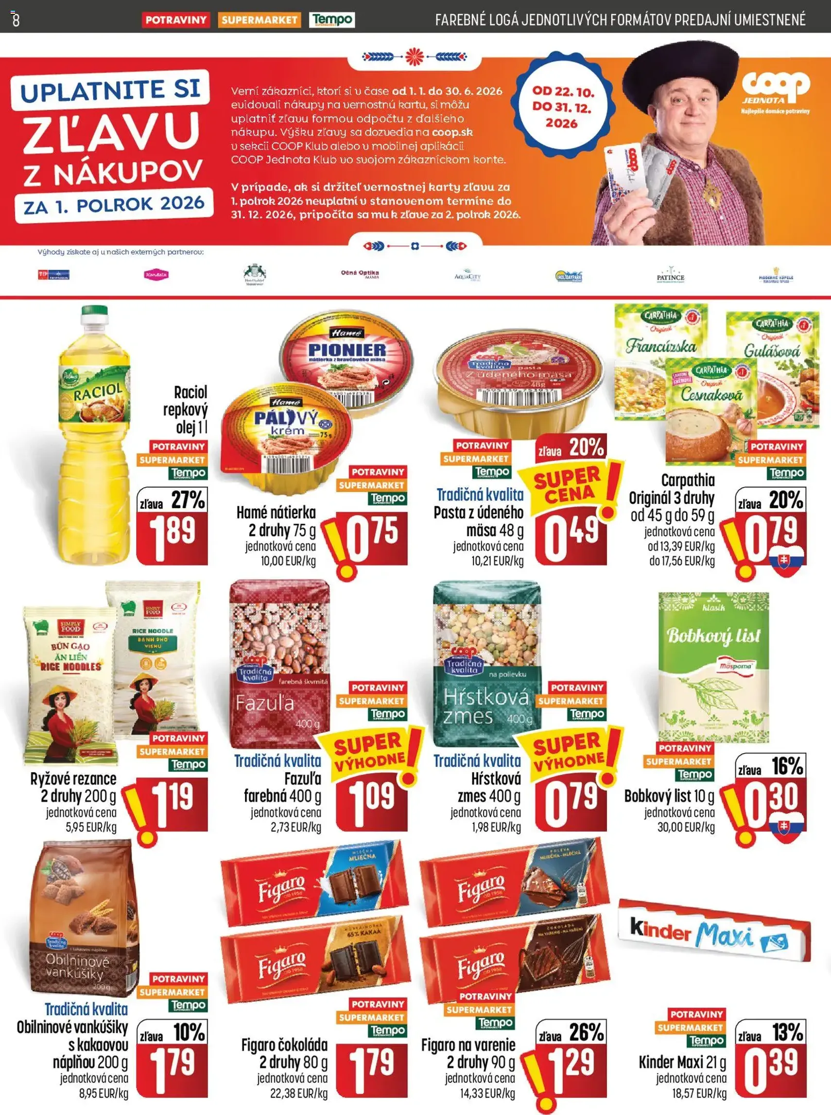 COOP Jednota leták - platný leták od 08.10.2026 strana 8 z 28