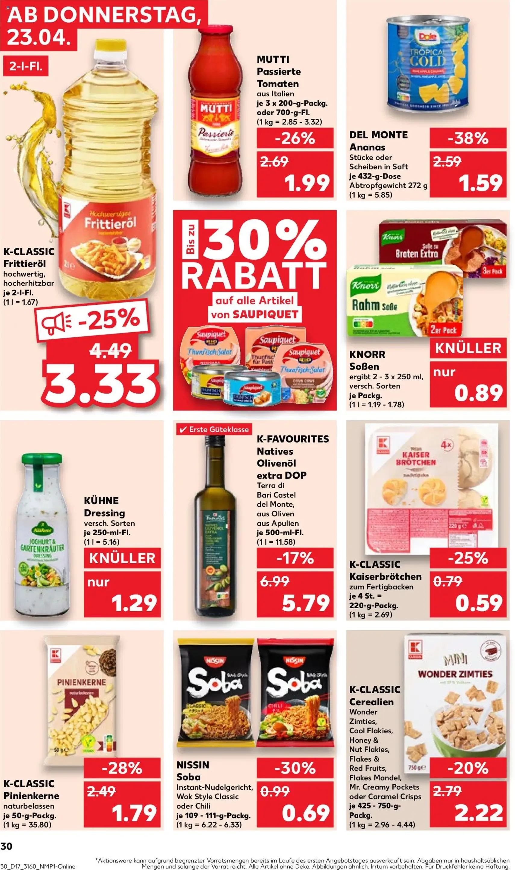 Kaufland Prospekt - Gültiger Prospekt ab 23.04.2026, Seite 30 von insgesamt 54