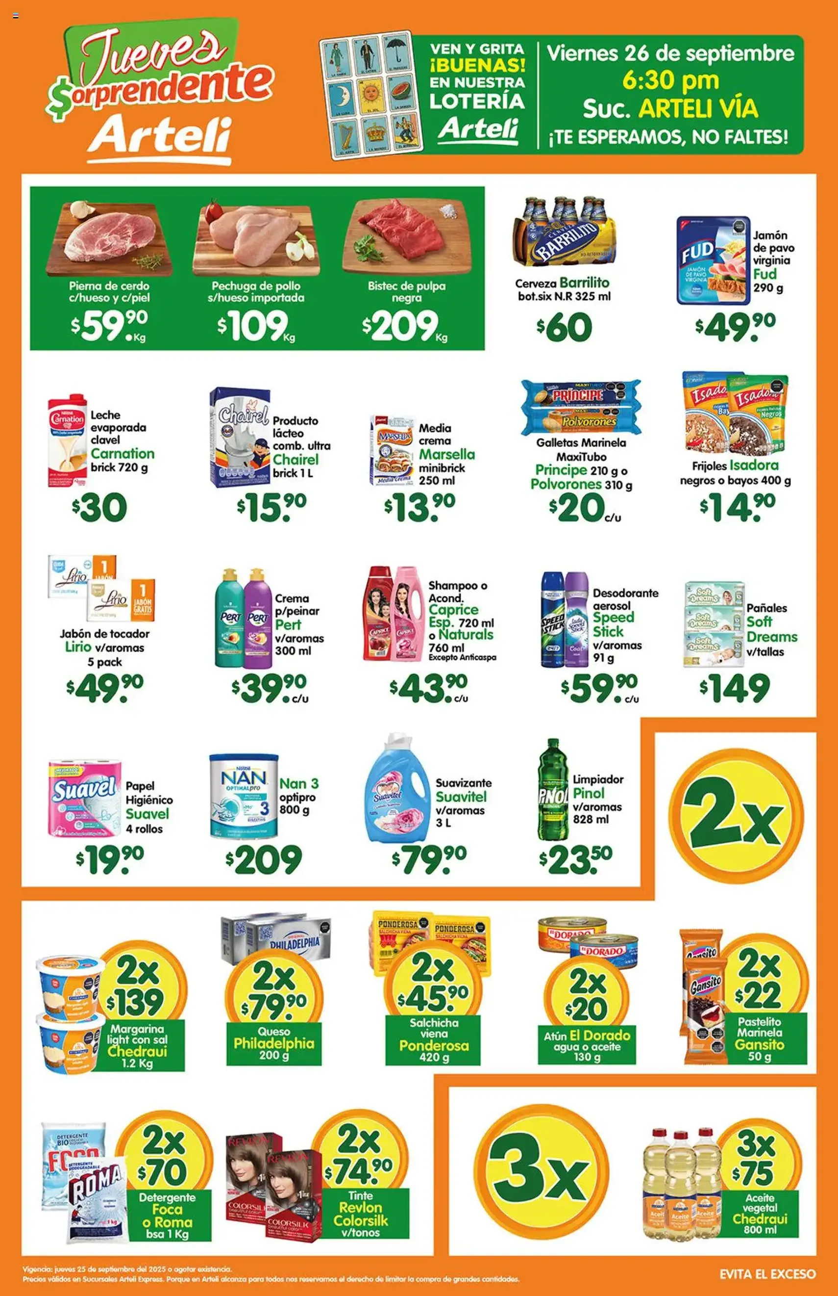 Arteli - Folleto Express - folleto válido desde 25/09/2025 página 1 de 1