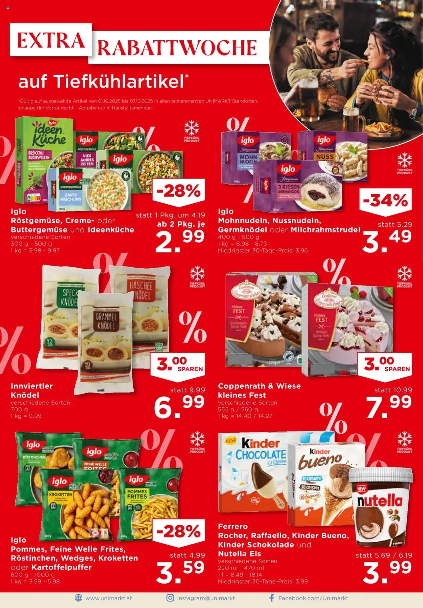 Unimarkt Flugblatt - Gültiger Prospekt ab 01.10.2025, Seite 4 von insgesamt 20 Unimarkt Flugblatt - Gültiger Prospekt ab 01.10.2025, Seite 4 von insgesamt 20